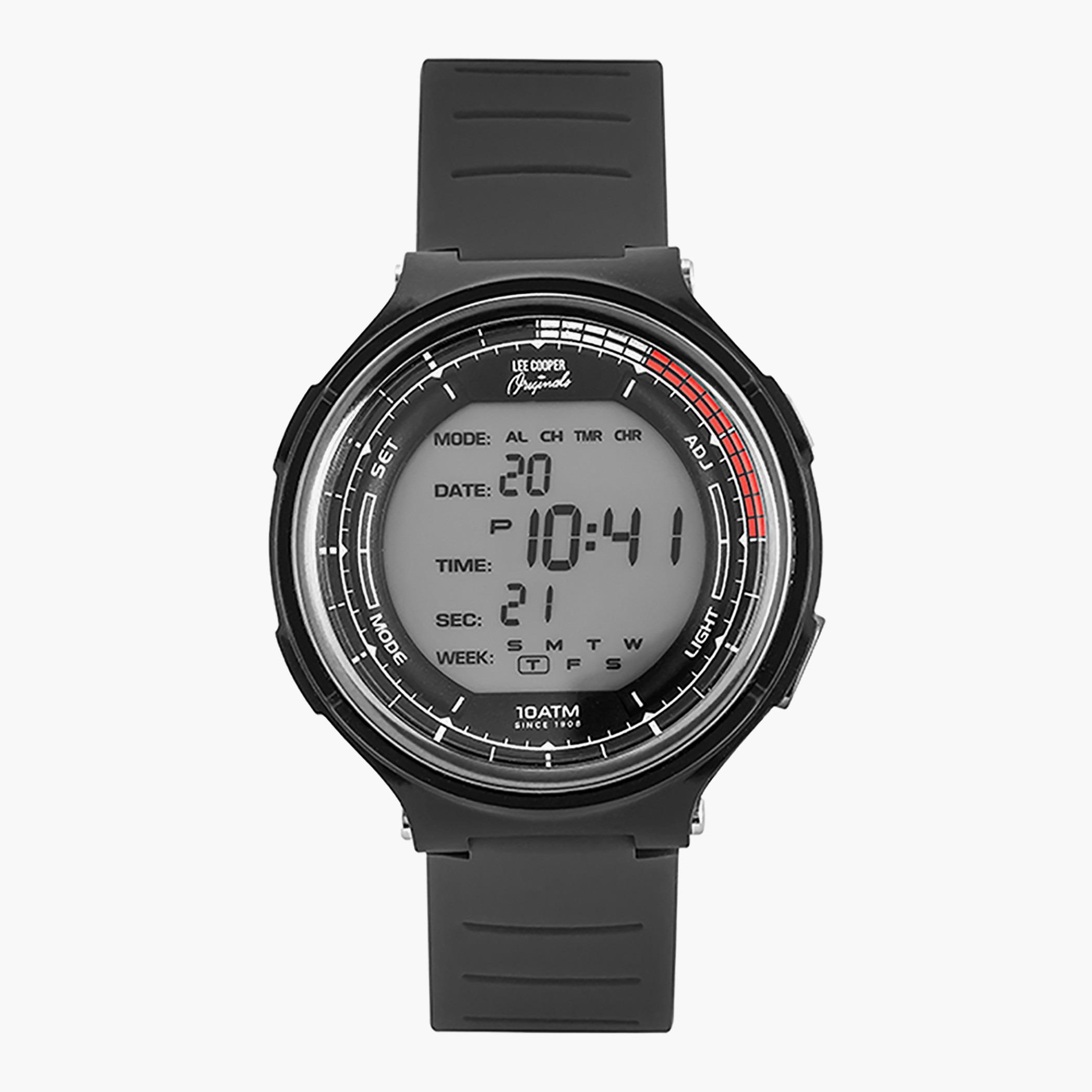 ORG05603.621- راقب حزام سيليكون رقميّة أسود ملك الرجال لي كوبر أورجينالز-men-watchesandjewellery-watches-image-1
