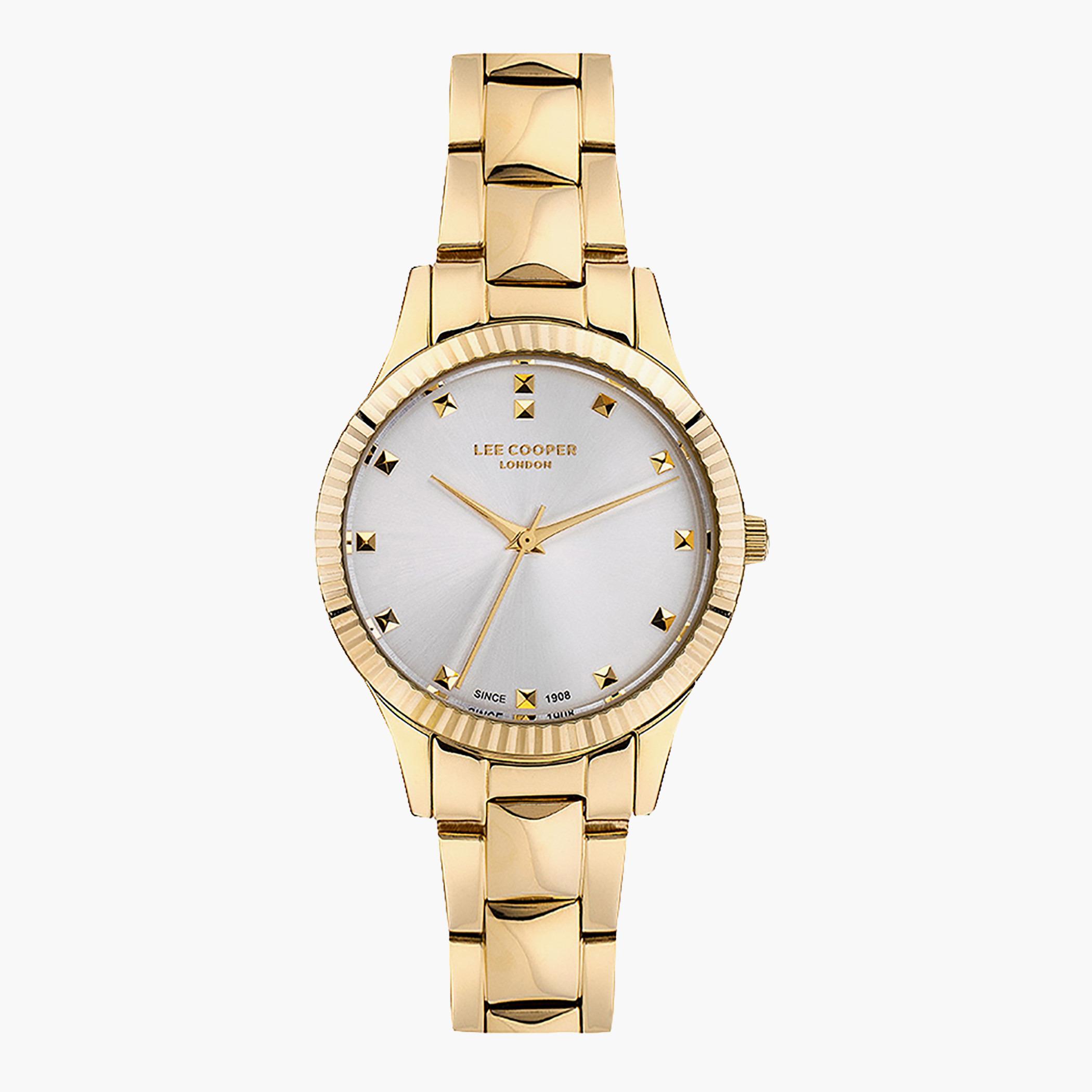 Lee Cooper Women Gold Analog Metal Strap Watch - LC07059.130-women-watchesandjewellery-watches-image-1