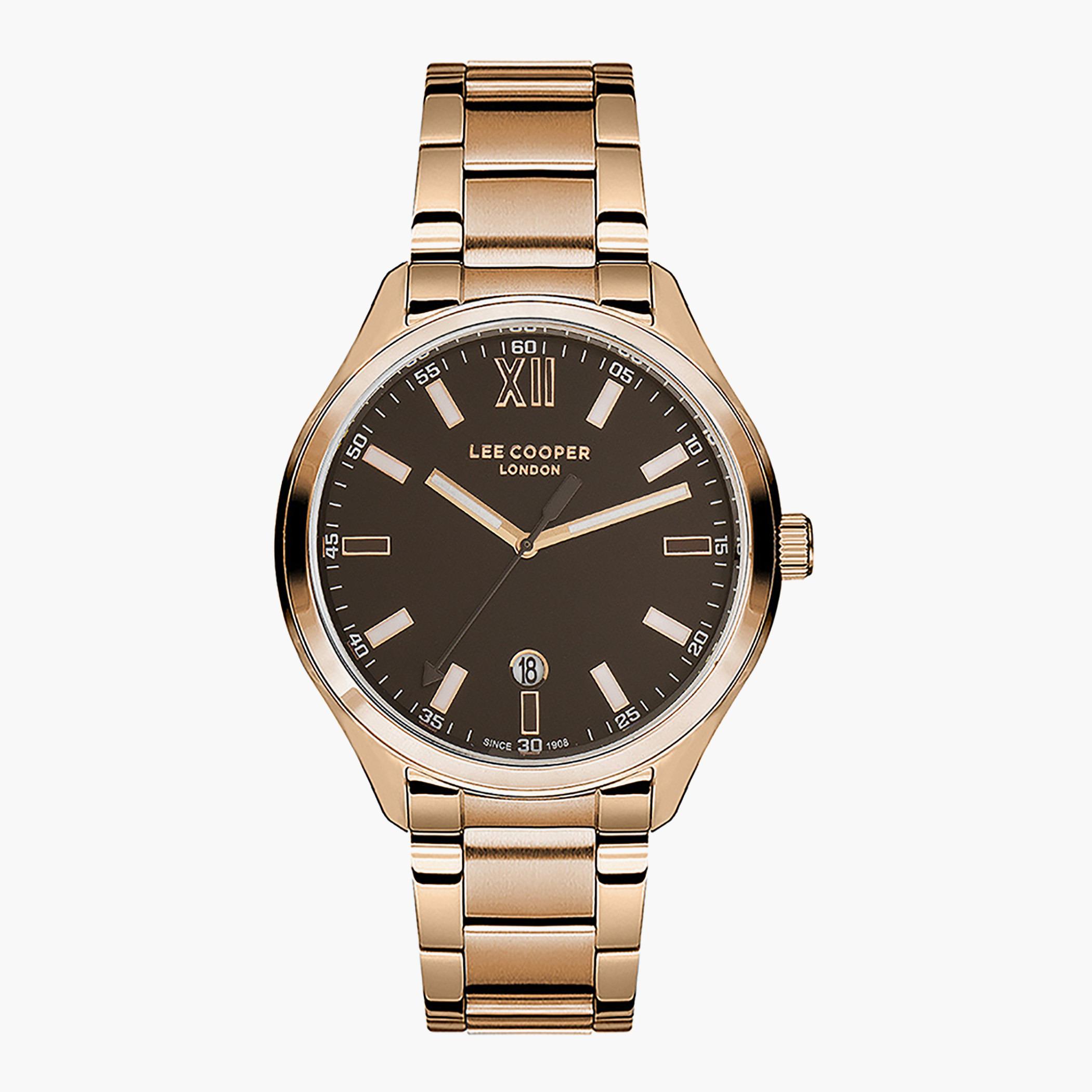 Lee Cooper Men Rose Gold Analog Metal Strap Watch - LC07101.440-men-watchesandjewellery-watches-image-1