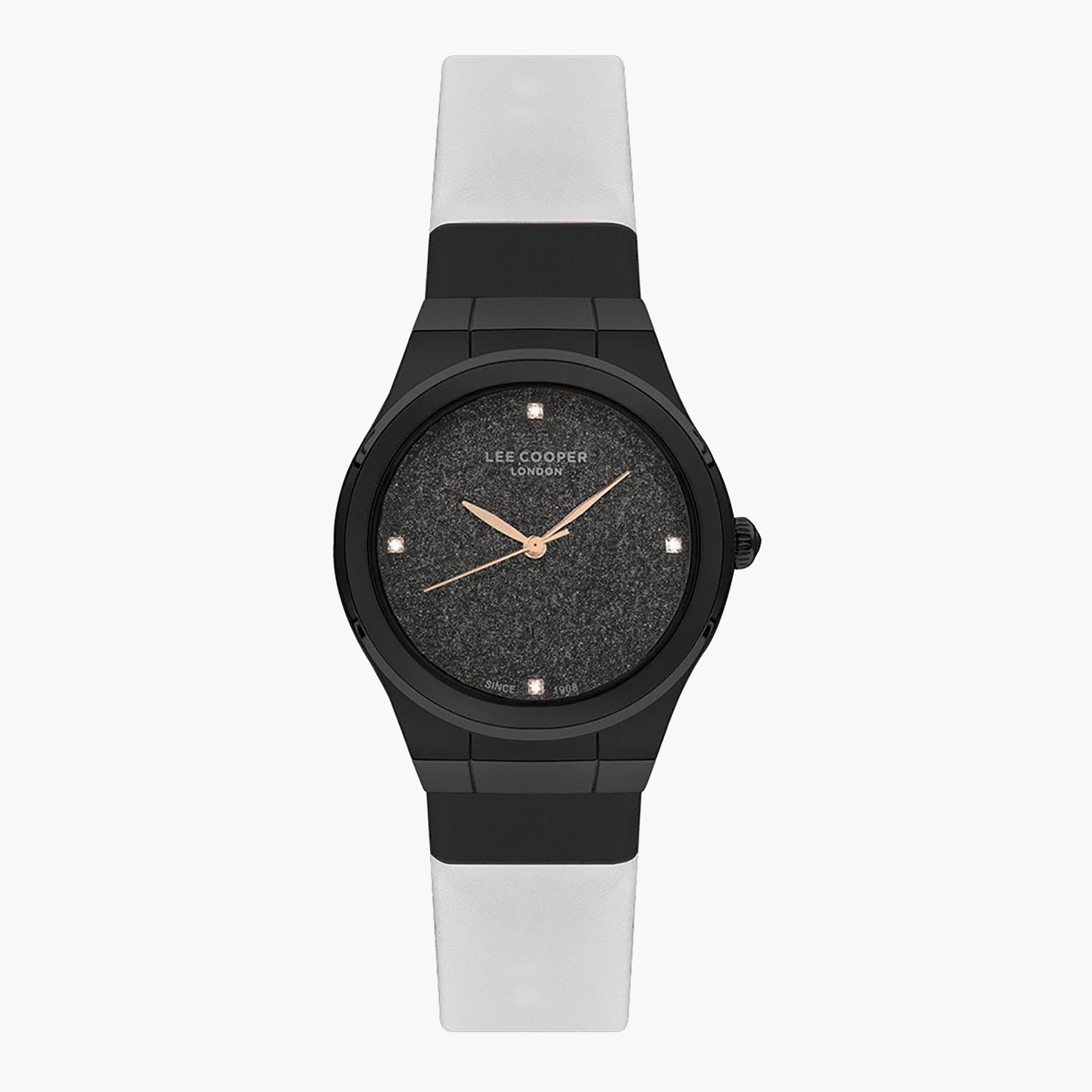 Lee Cooper White Analog Leather Strap Watch - LC07103.651-women-watchesandjewellery-watches-image-1