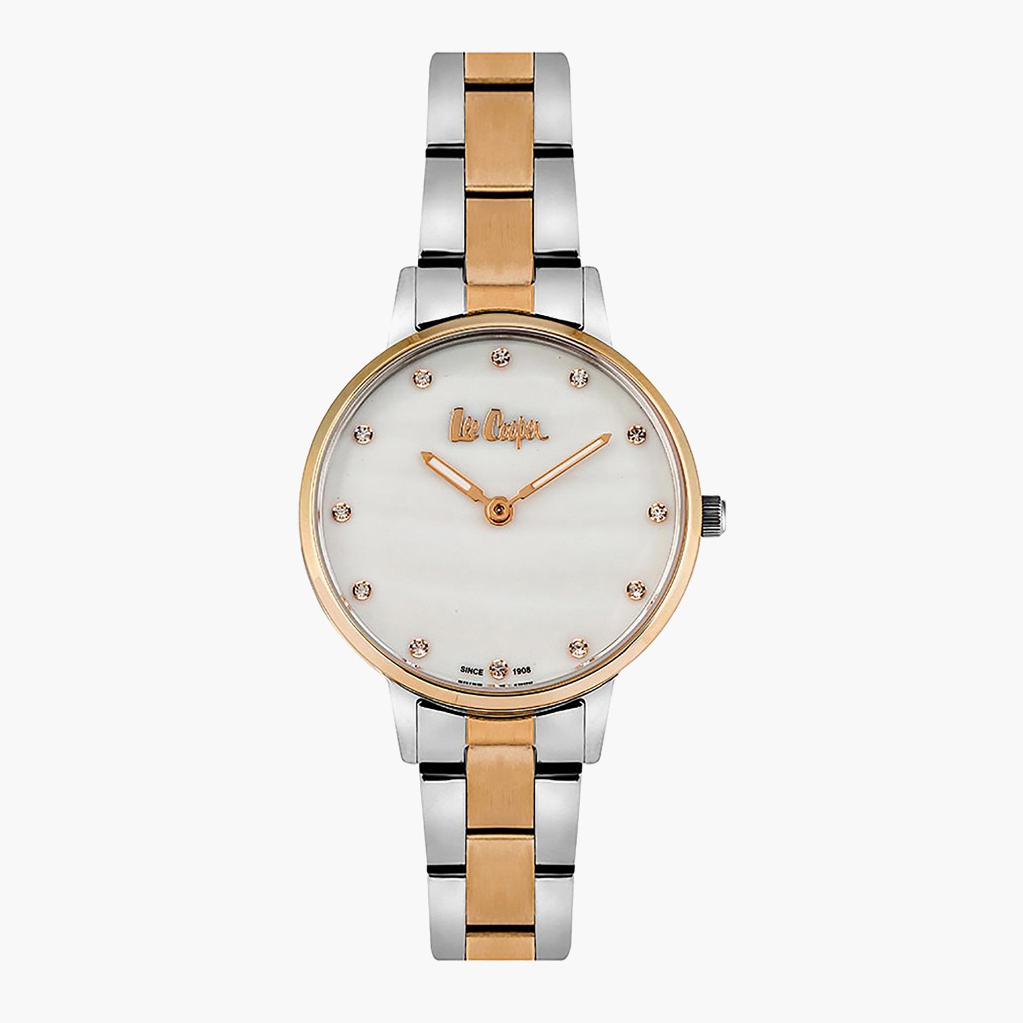 Lee Cooper Silver & Rose Gold Analog Metal Strap Watch - LC06940.520-women-watchesandjewellery-watches-image-1