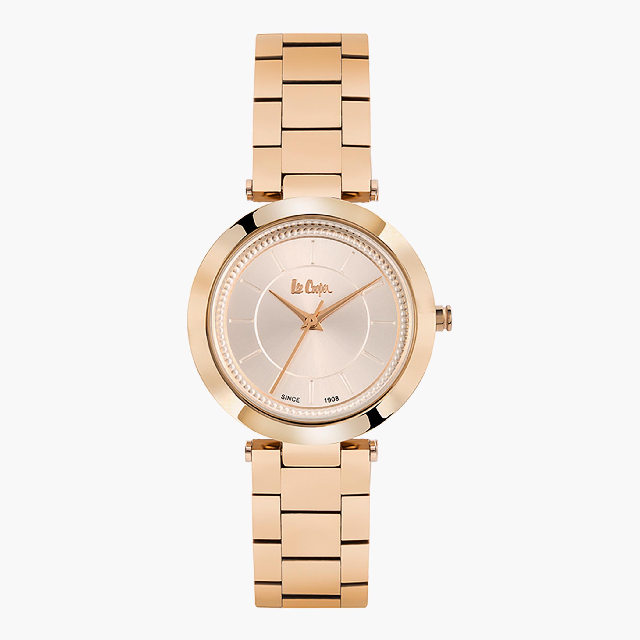 Lee Cooper Rose Gold Analog Metal Strap Watch - LC06950.410-women-watchesandjewellery-watches-image-1