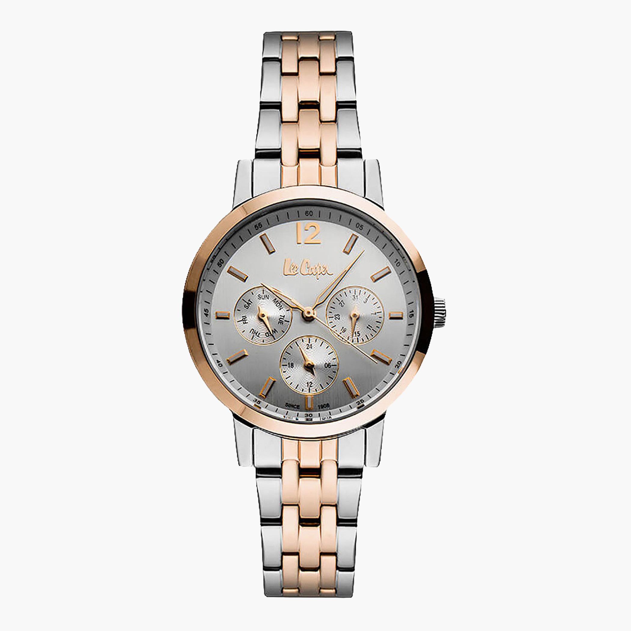 Lee Cooper Silver & Rose Gold Analog Metal Strap Watch - LC06956.530-women-watchesandjewellery-watches-image-1