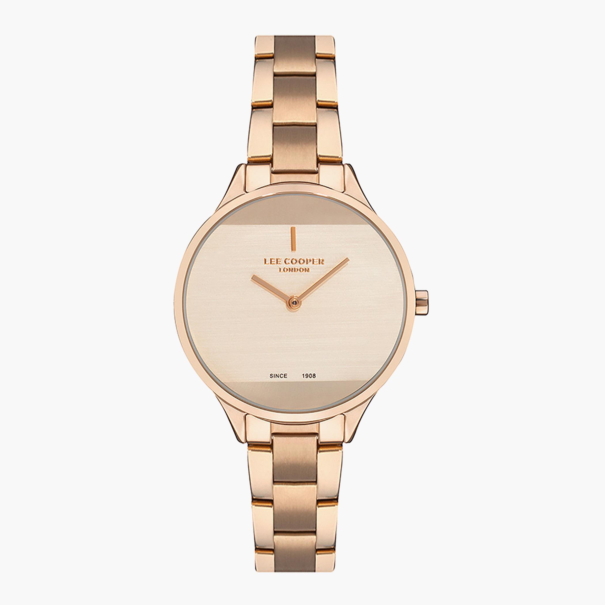 Lee Cooper Rose Gold Analog Metal Strap Watch - LC07022.410-women-watchesandjewellery-watches-image-1