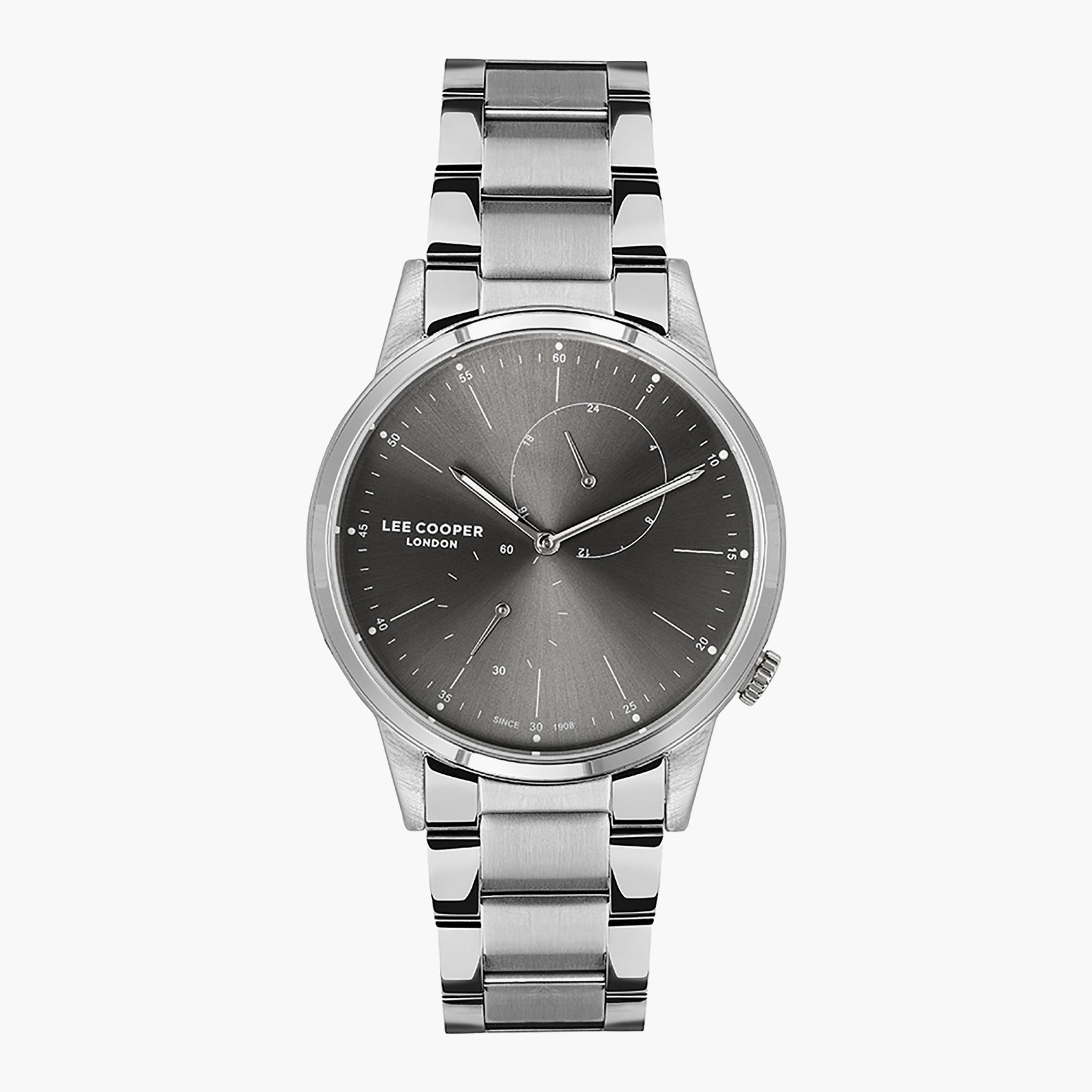 Lee Cooper Silver Analog Metal Strap Watch - LC07085.360-men-watchesandjewellery-watches-image-1