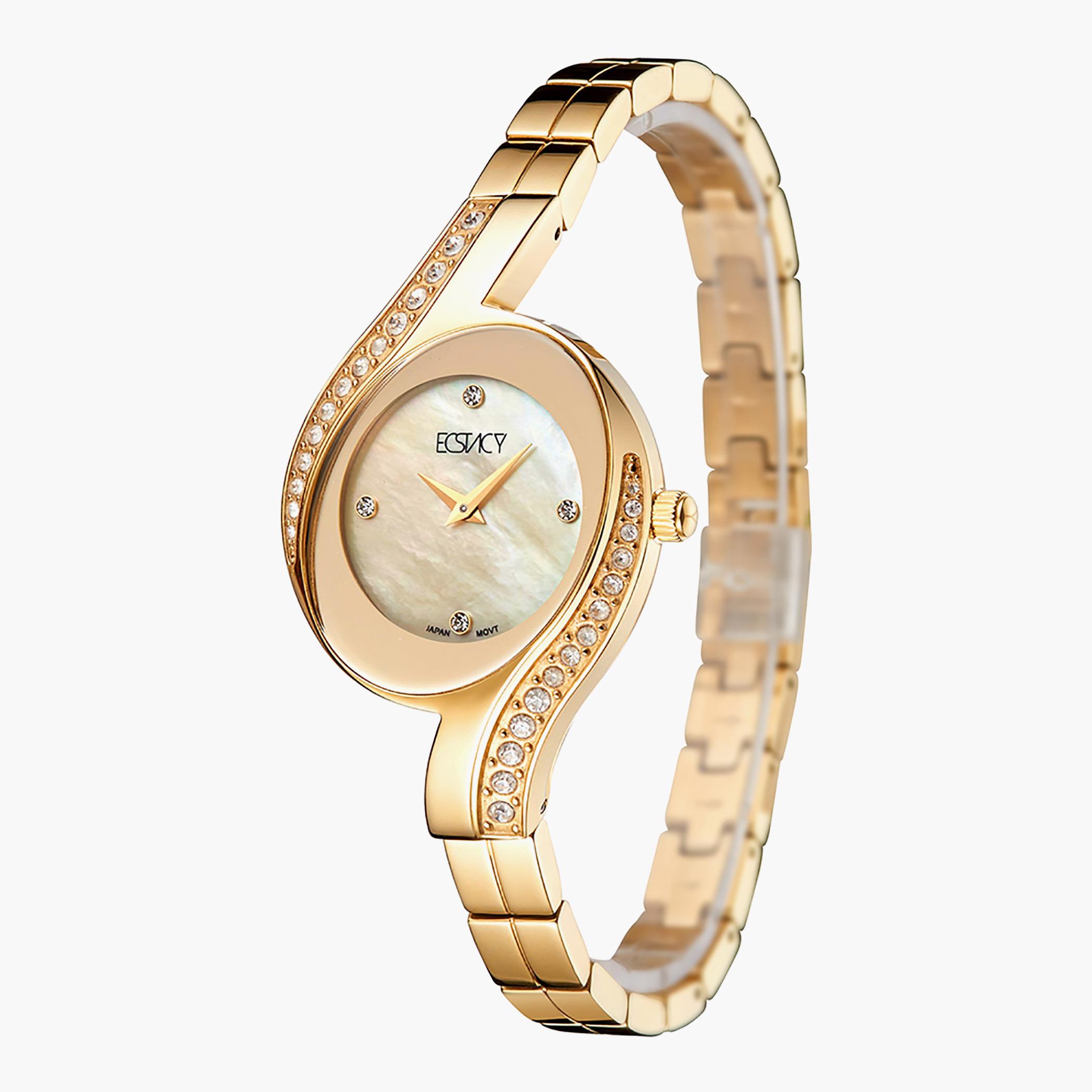 E20502-GBGMC- راقب حزام ستانليس ستيل تناظرية ذهبي للنساء اكستازي-women-watchesandjewellery-watches-image-2