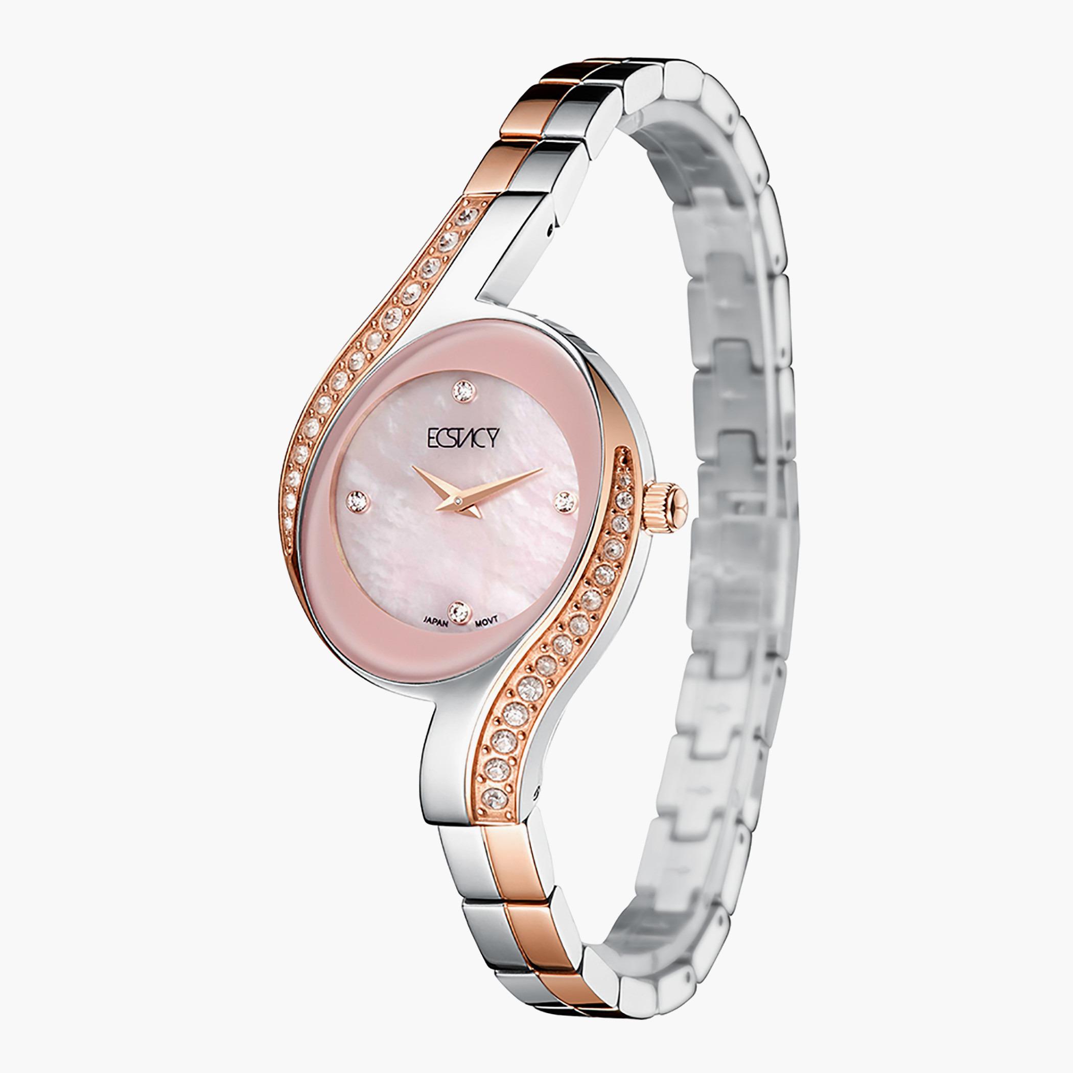 E20502-KBKMK- راقب حزام ستانليس ستيل تناظرية ذهبي وردي للنساء اكستازي-women-watchesandjewellery-watches-image-2