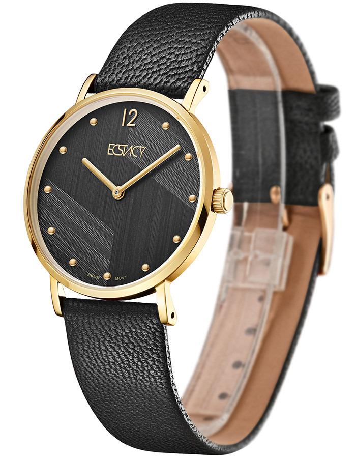 E20505-GLBB- راقب حزام جلد تناظرية أسود للنساء اكستازي-women-watchesandjewellery-watches-image-2