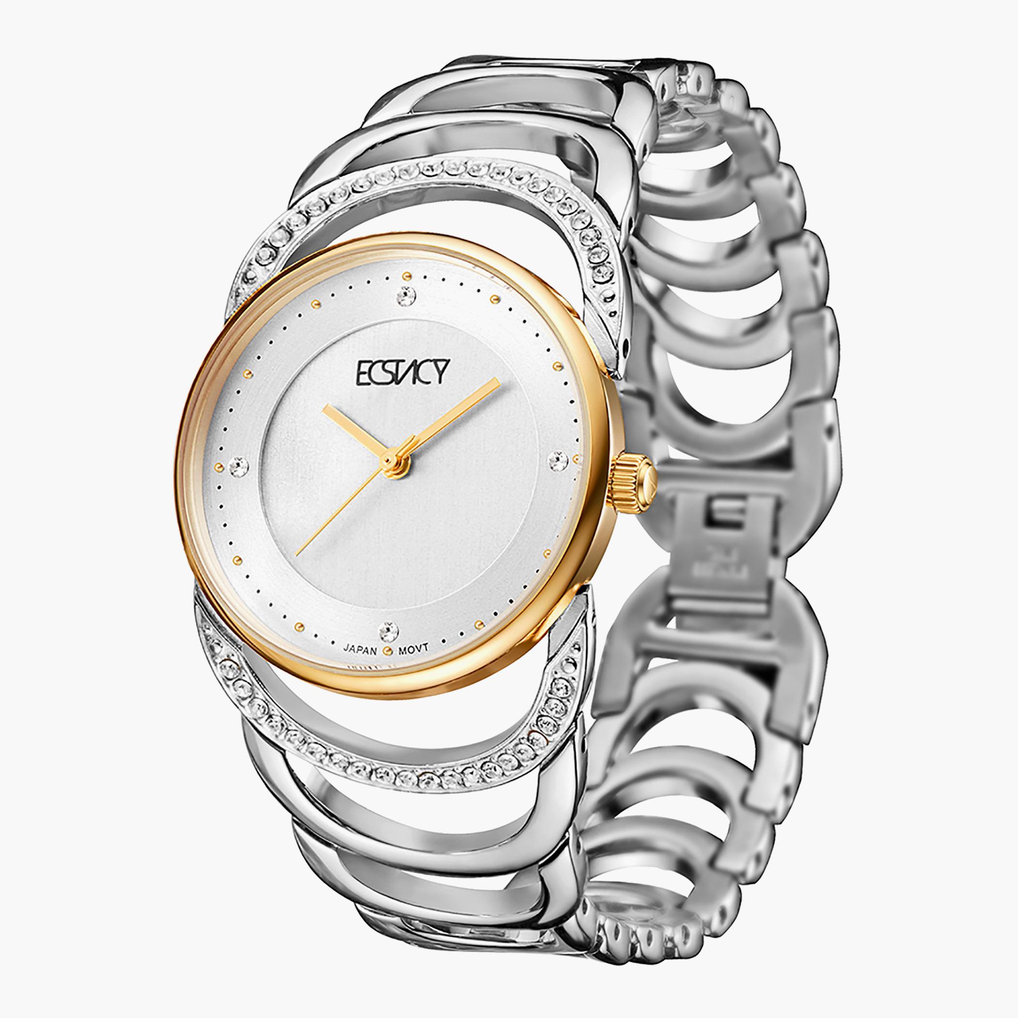 E6508-GBSS- راقب حزام ستانليس ستيل تناظرية فضة للنساء اكستازي-women-watchesandjewellery-watches-image-2