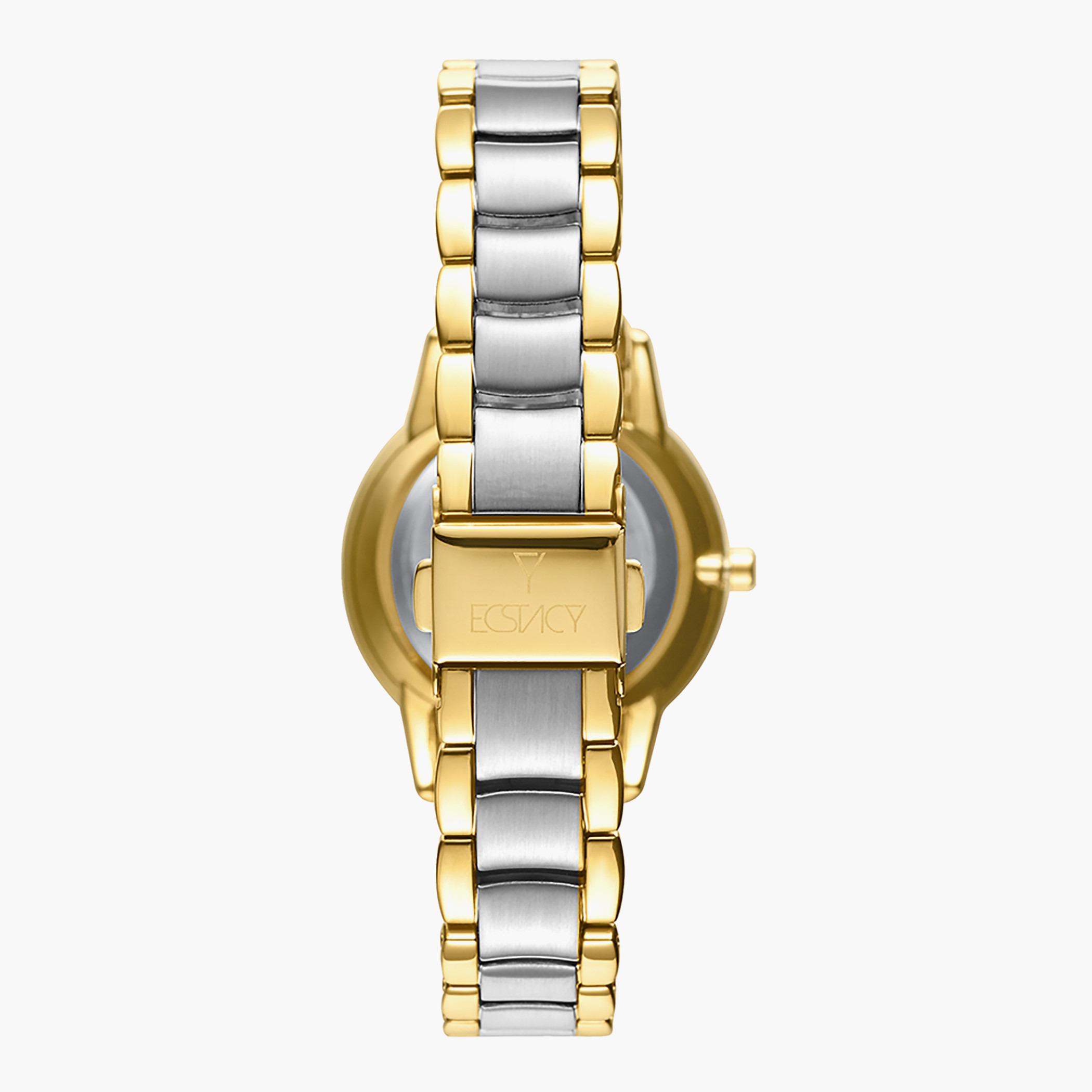 E9516-TBTM- راقب حزام ستانليس ستيل تناظرية الفضة والذهب للنساء اكستازي-women-watchesandjewellery-watches-image-3