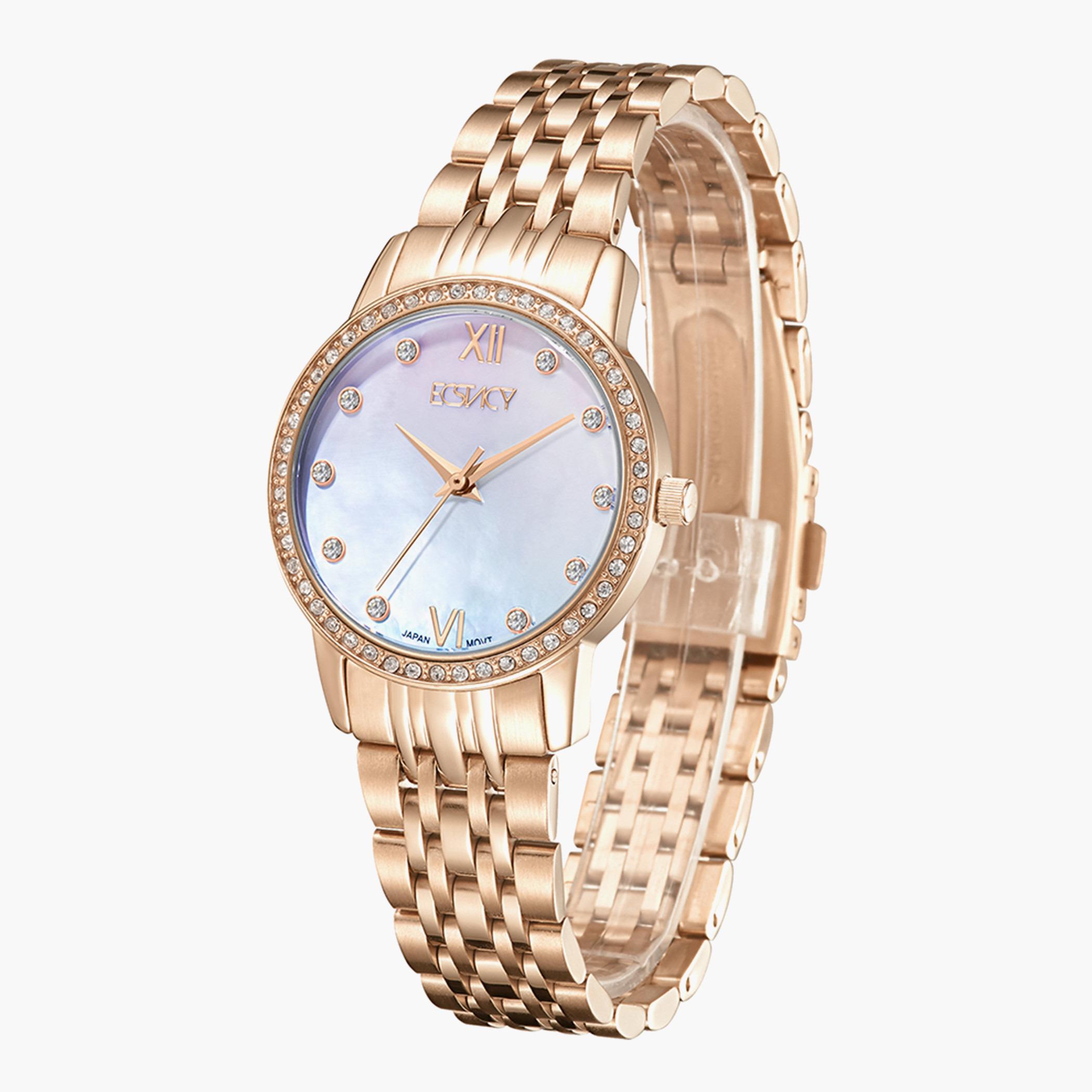 E9517-RBKM- راقب حزام ستانليس ستيل تناظرية ذهبي وردي للنساء اكستازي-women-watchesandjewellery-watches-image-2