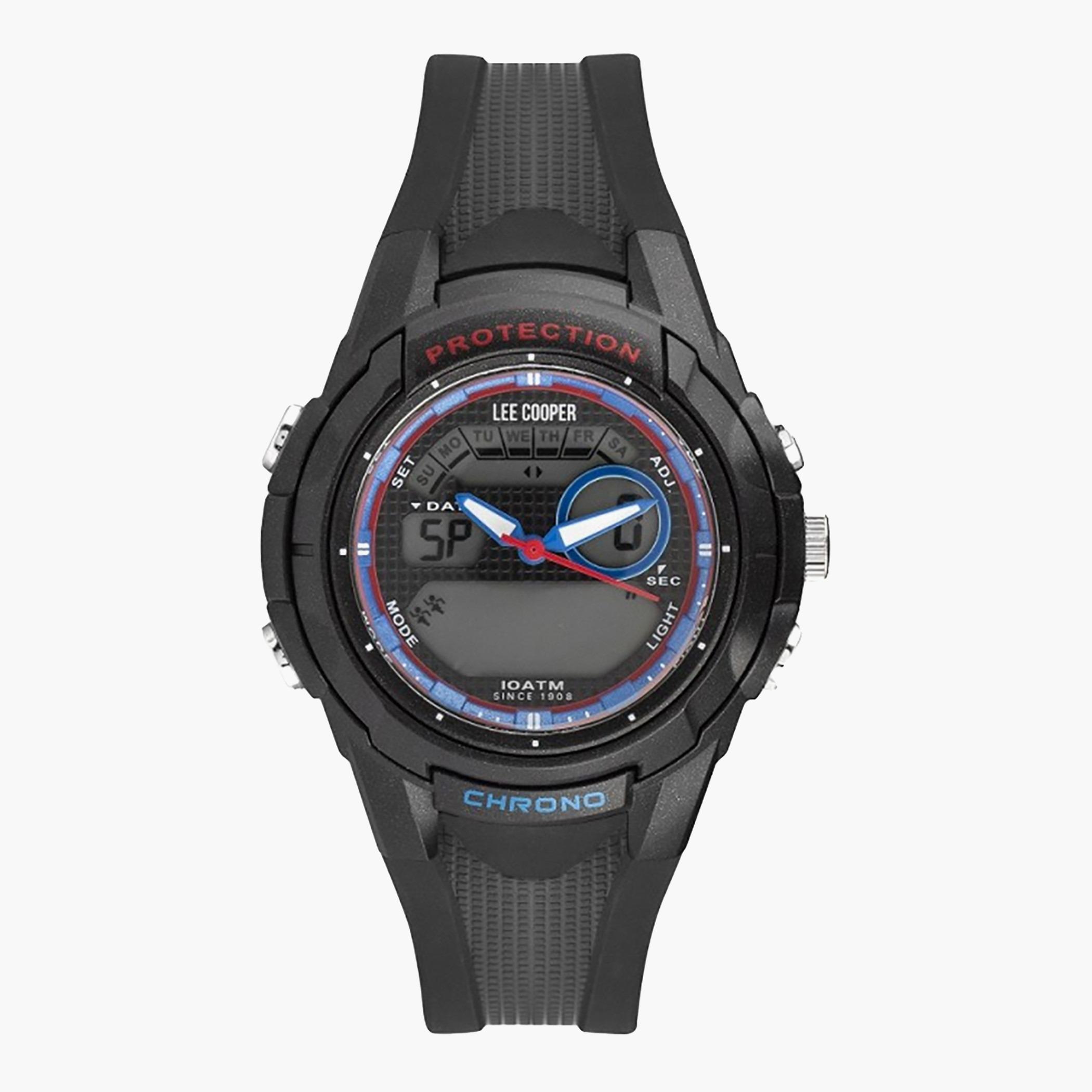 Lee Cooper Originals Grey Analog/Digital Silicone Strap Watch - ORG05207.621-women-watchesandjewellery-watches-image-1