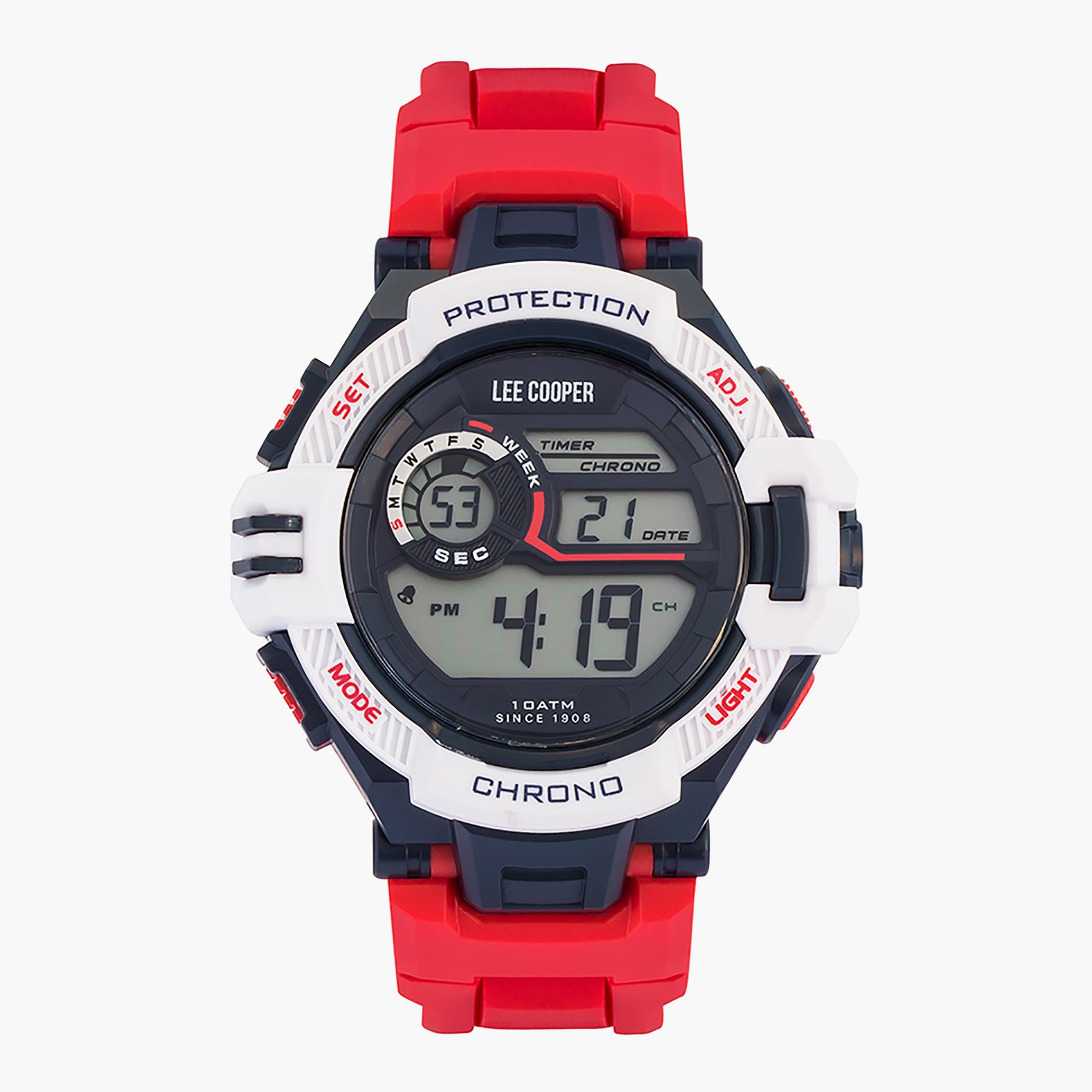 Lee Cooper Originals Red Digital Silicone Strap Watch - ORG05601.328-men-watchesandjewellery-watches-image-1