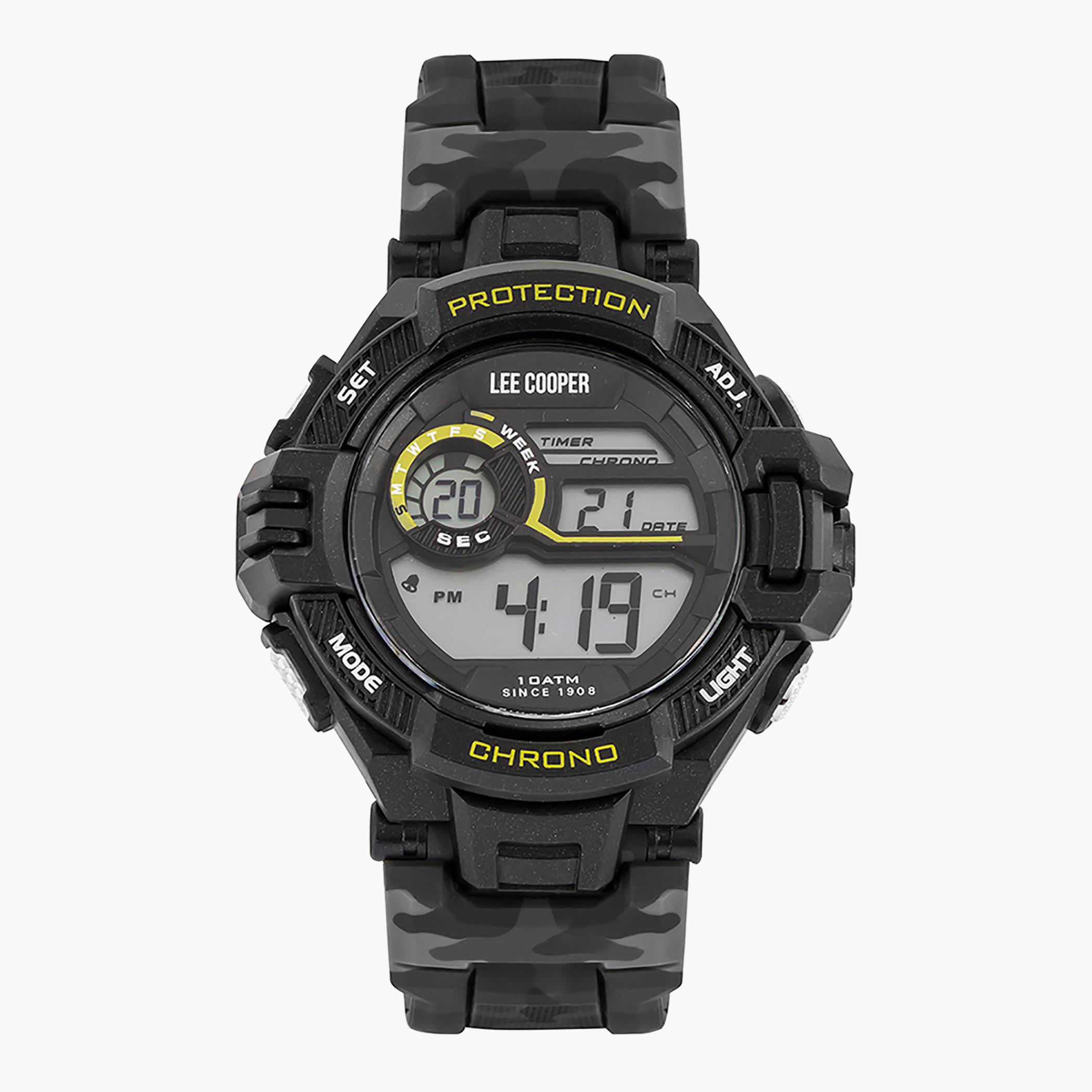 Lee Cooper Originals Camouflage Digital Silicone Strap Watch - ORG05601.620-men-watchesandjewellery-watches-image-1