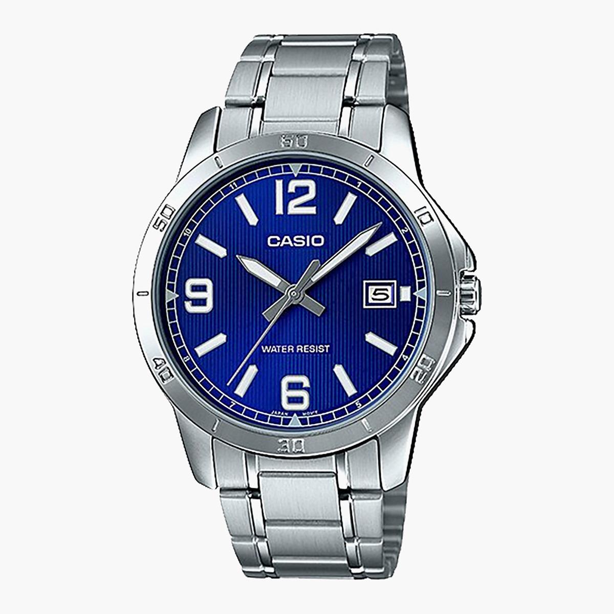 Casio Men Silver Analog Stainless Steel Strap Watch - MTP-V004D-2BUDF-men-watchesandjewellery-watches-image-1