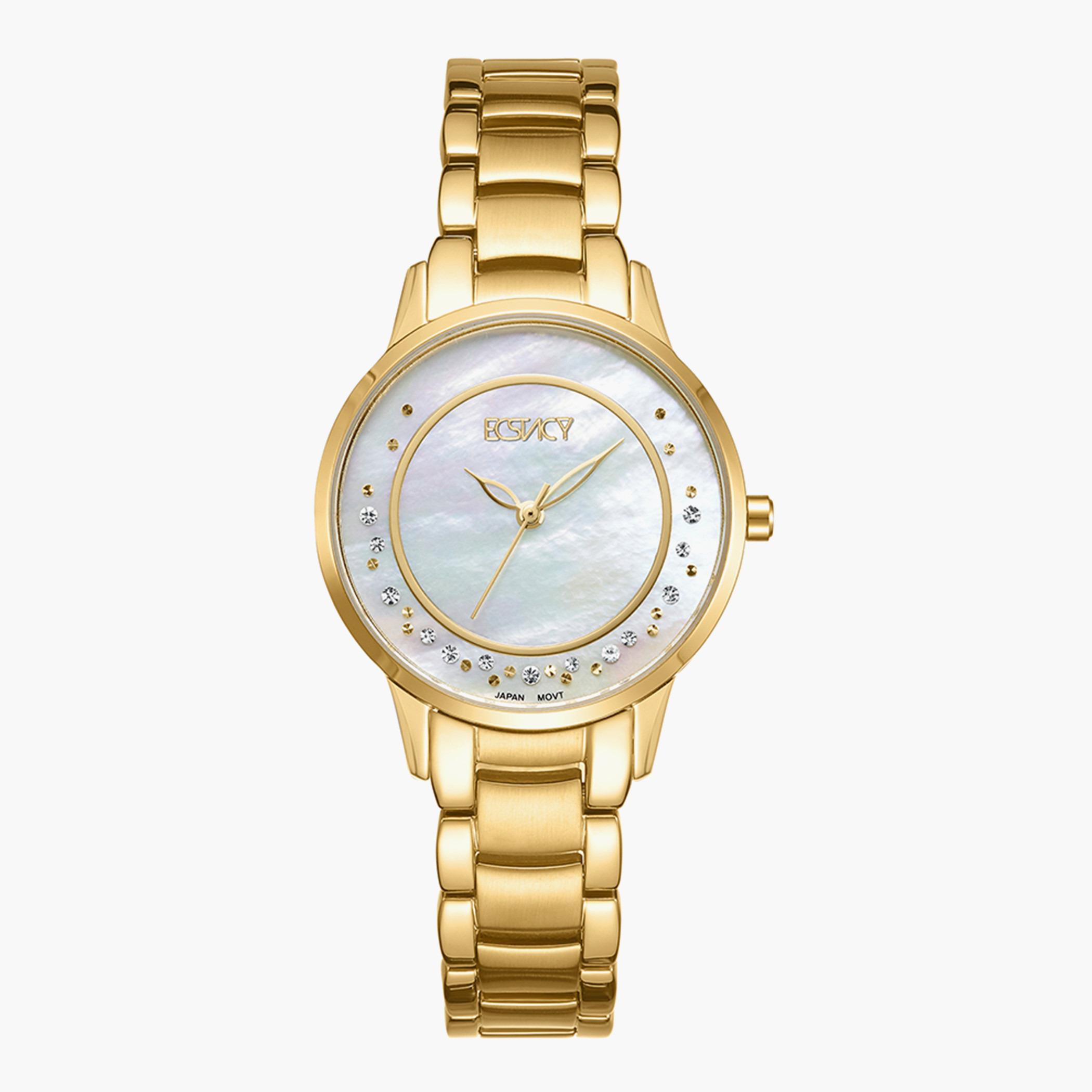 E9516-GBGMR- راقب حزام ستانليس ستيل تناظرية ذهبي للنساء اكستازي-women-watchesandjewellery-watches-image-1