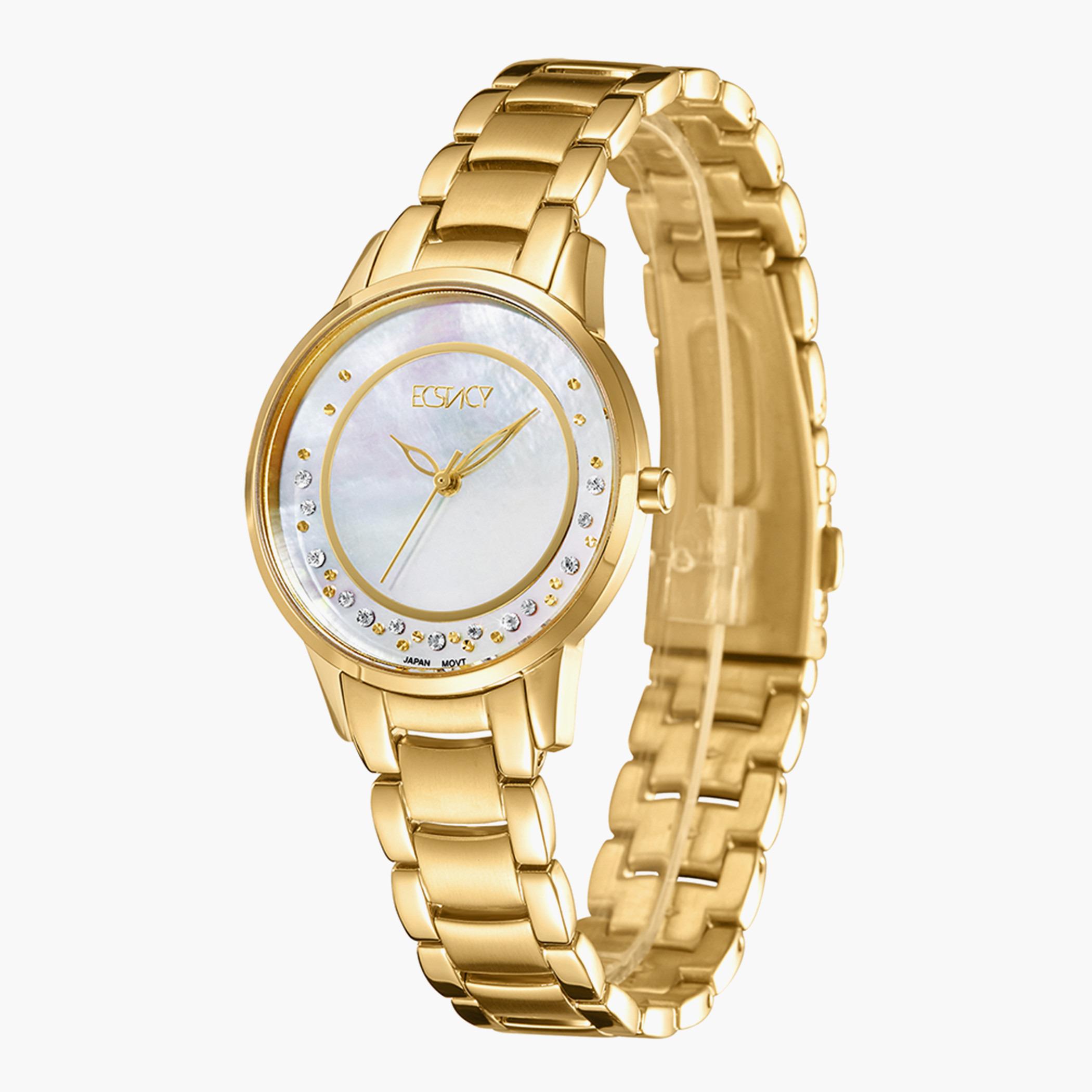 E9516-GBGMR- راقب حزام ستانليس ستيل تناظرية ذهبي للنساء اكستازي-women-watchesandjewellery-watches-image-2