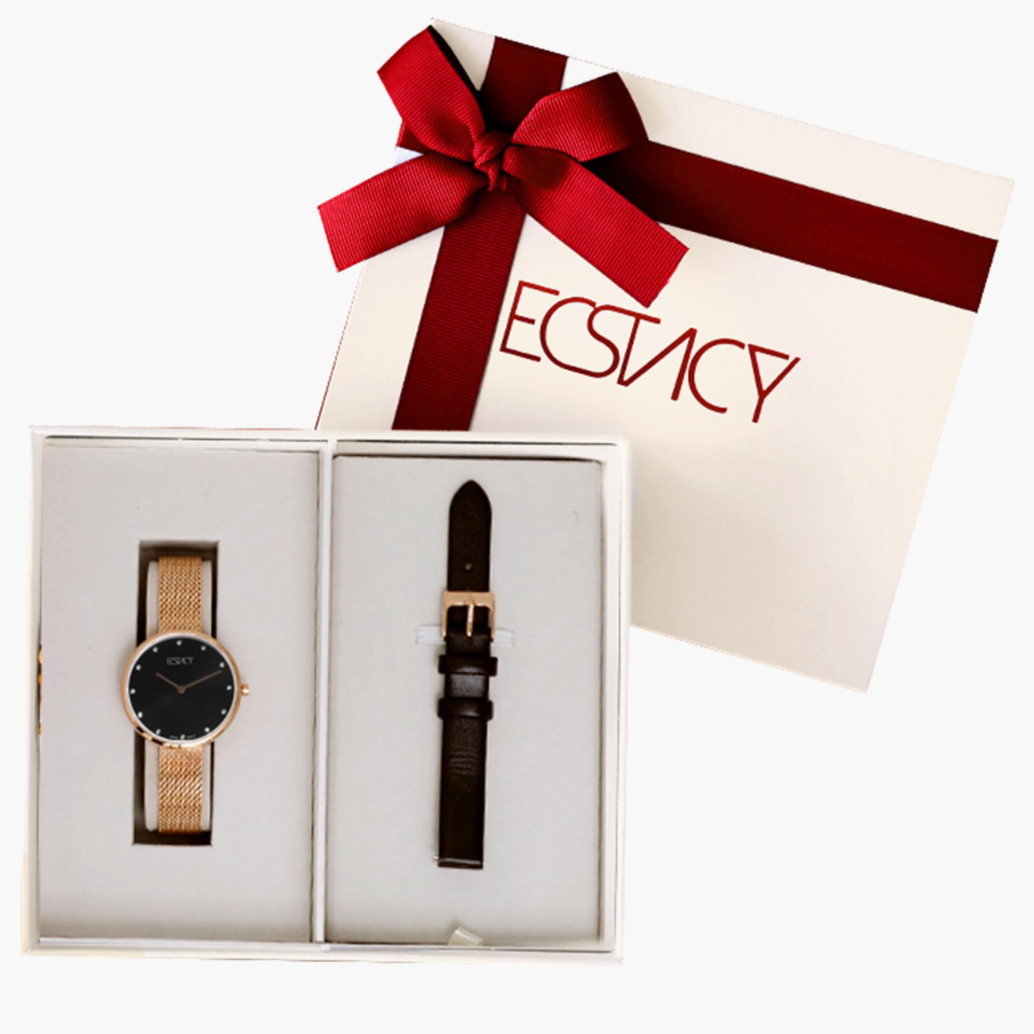 E8517C-RMKB-S- راقب حزام شبكة تناظرية ذهبي وردي للنساء اكستازي-women-watchesandjewellery-watches-image-3
