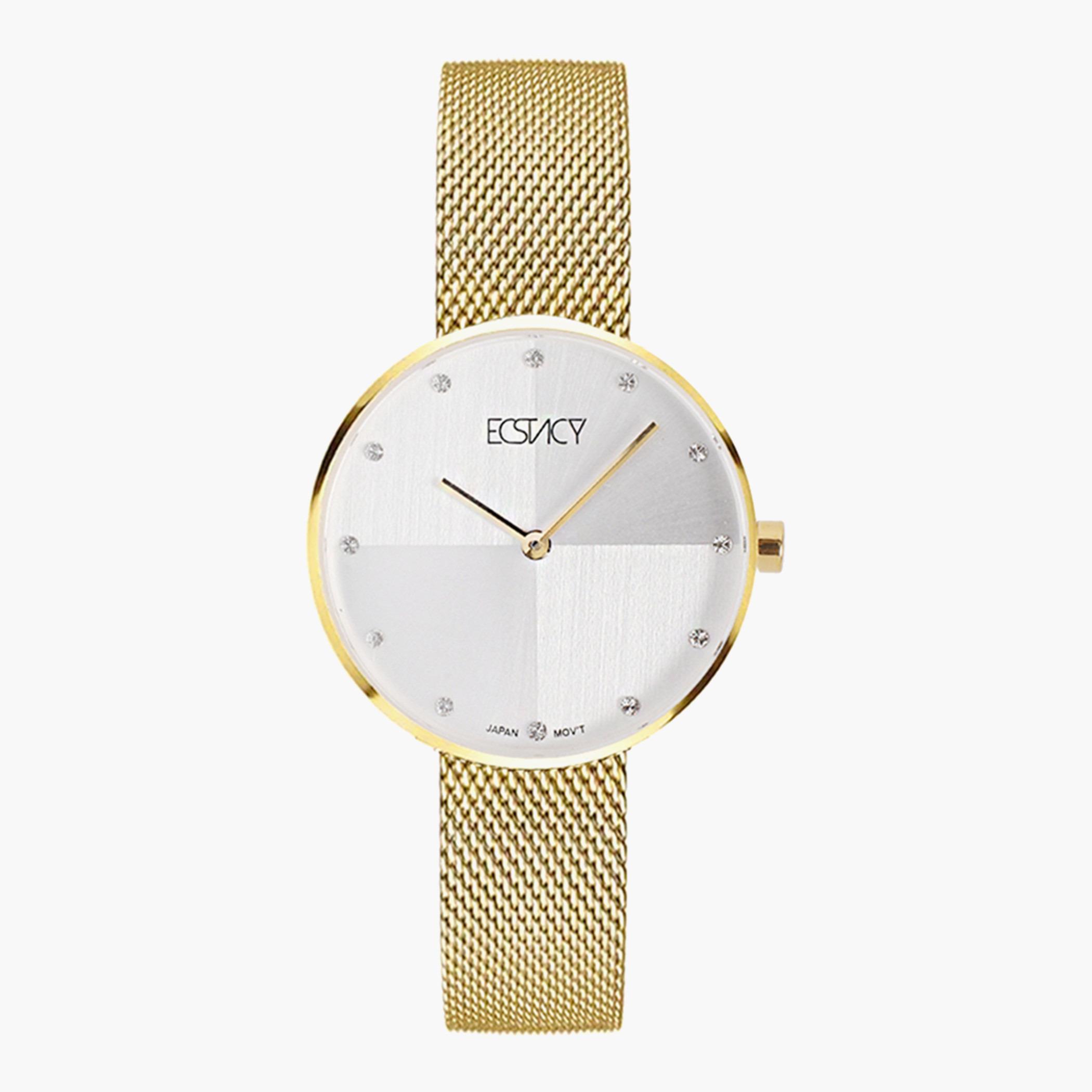 E8517C-GMGW-S- راقب حزام شبكة تناظرية ذهبي للنساء اكستازي-women-watchesandjewellery-watches-image-1