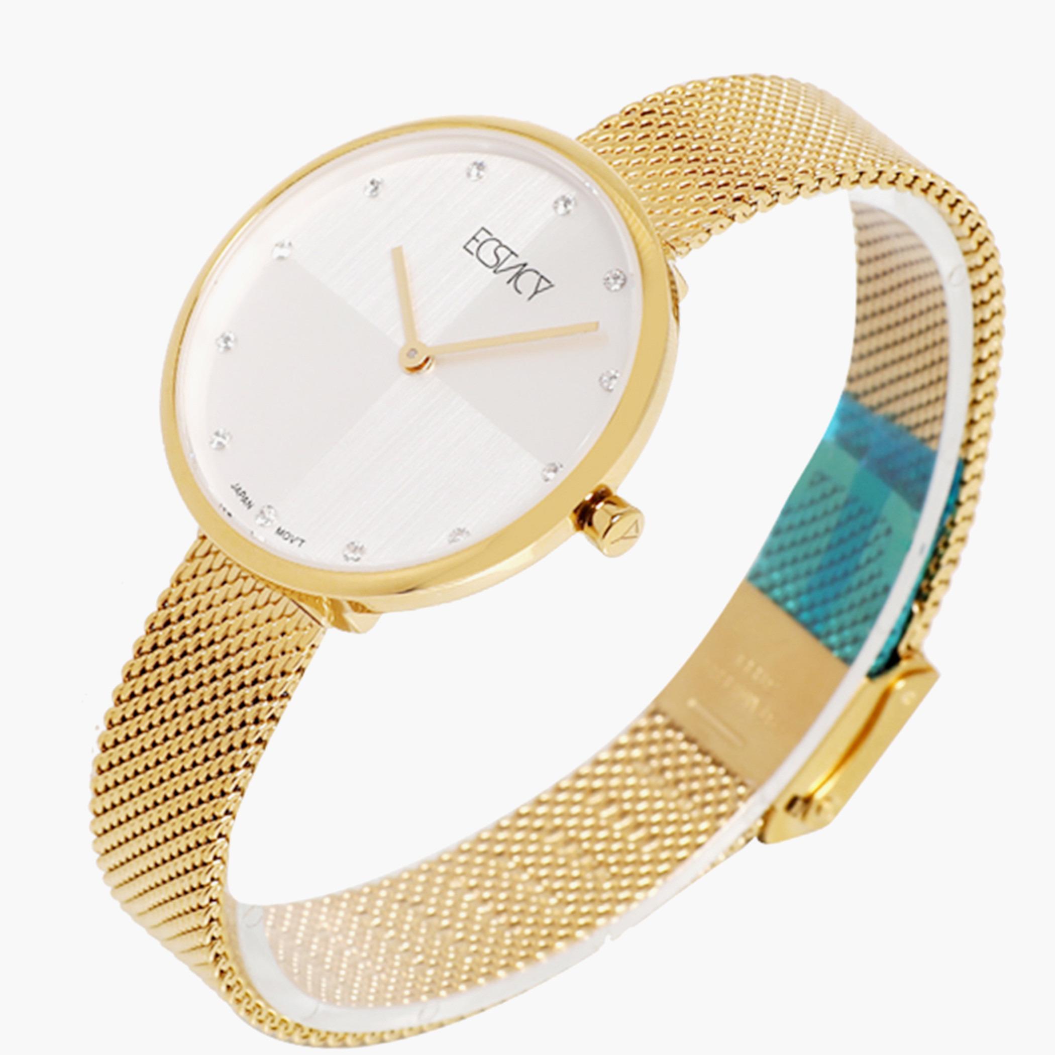 E8517C-GMGW-S- راقب حزام شبكة تناظرية ذهبي للنساء اكستازي-women-watchesandjewellery-watches-image-2