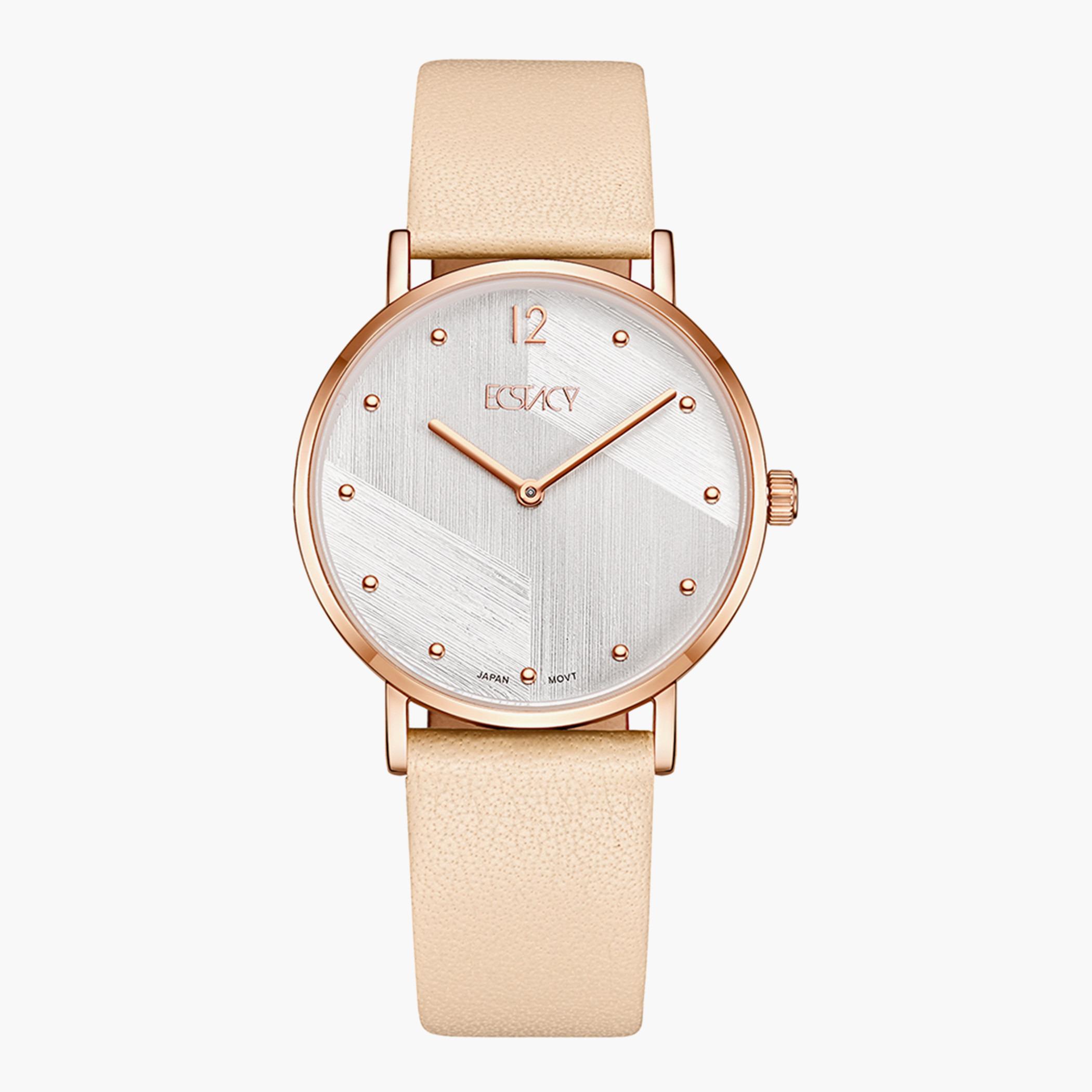 E20505-RLPS- راقب حزام جلد تناظرية اللون البيج للنساء اكستازي-women-watchesandjewellery-watches-image-1