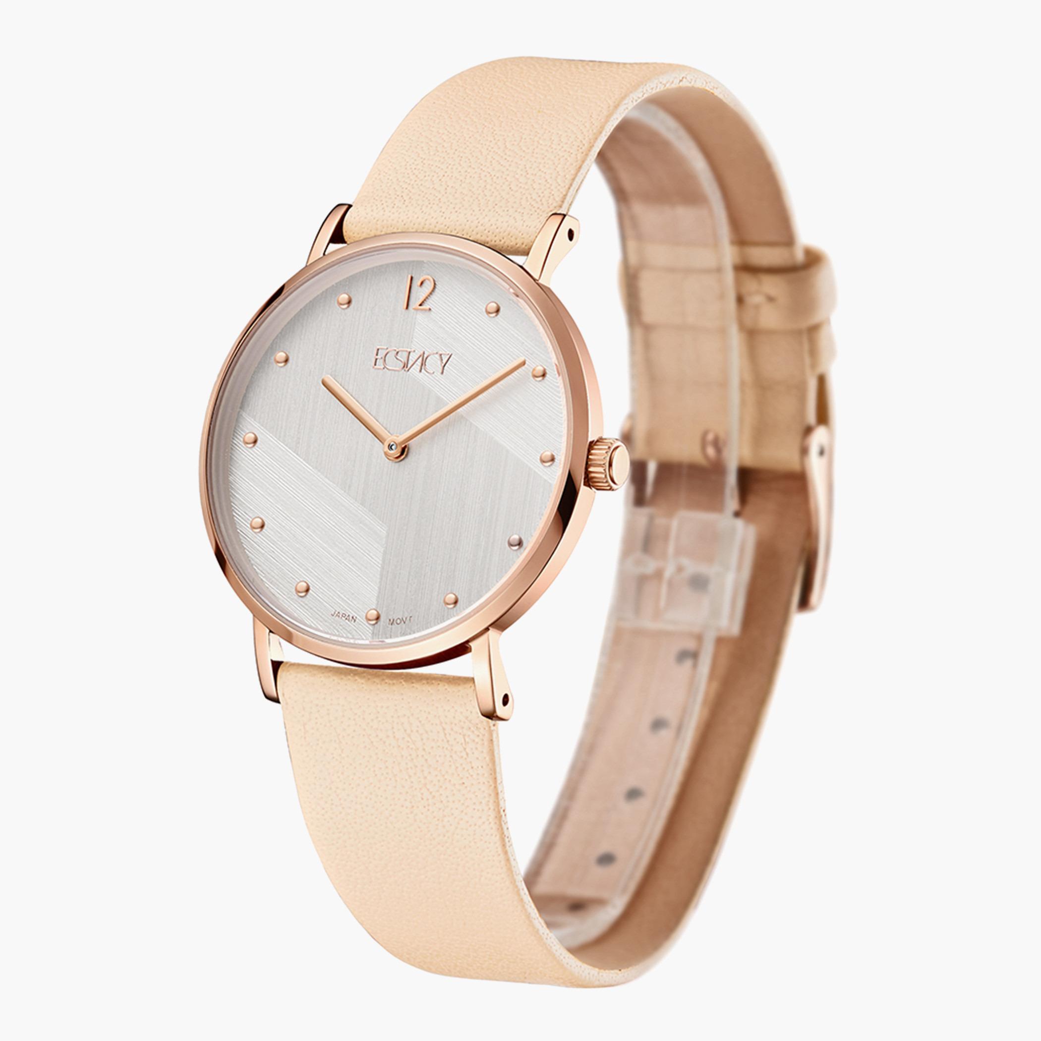 E20505-RLPS- راقب حزام جلد تناظرية اللون البيج للنساء اكستازي-women-watchesandjewellery-watches-image-2