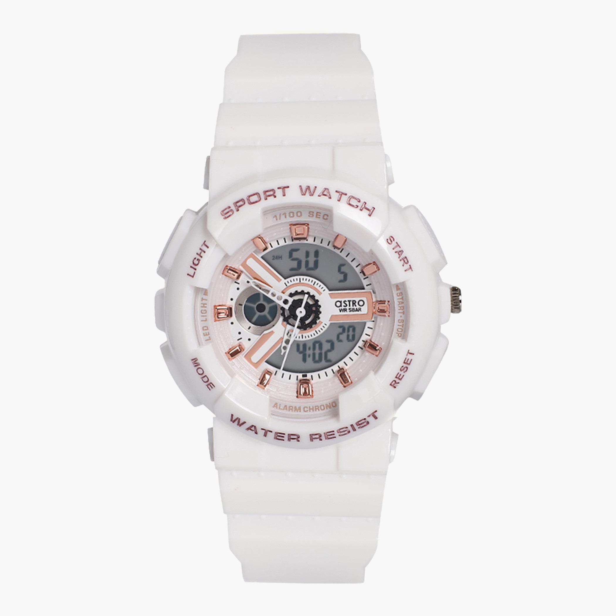Astro Men White Analog/Digital Plastic Strap Watch - A21805-PPWW-men-watchesandjewellery-watches-image-1