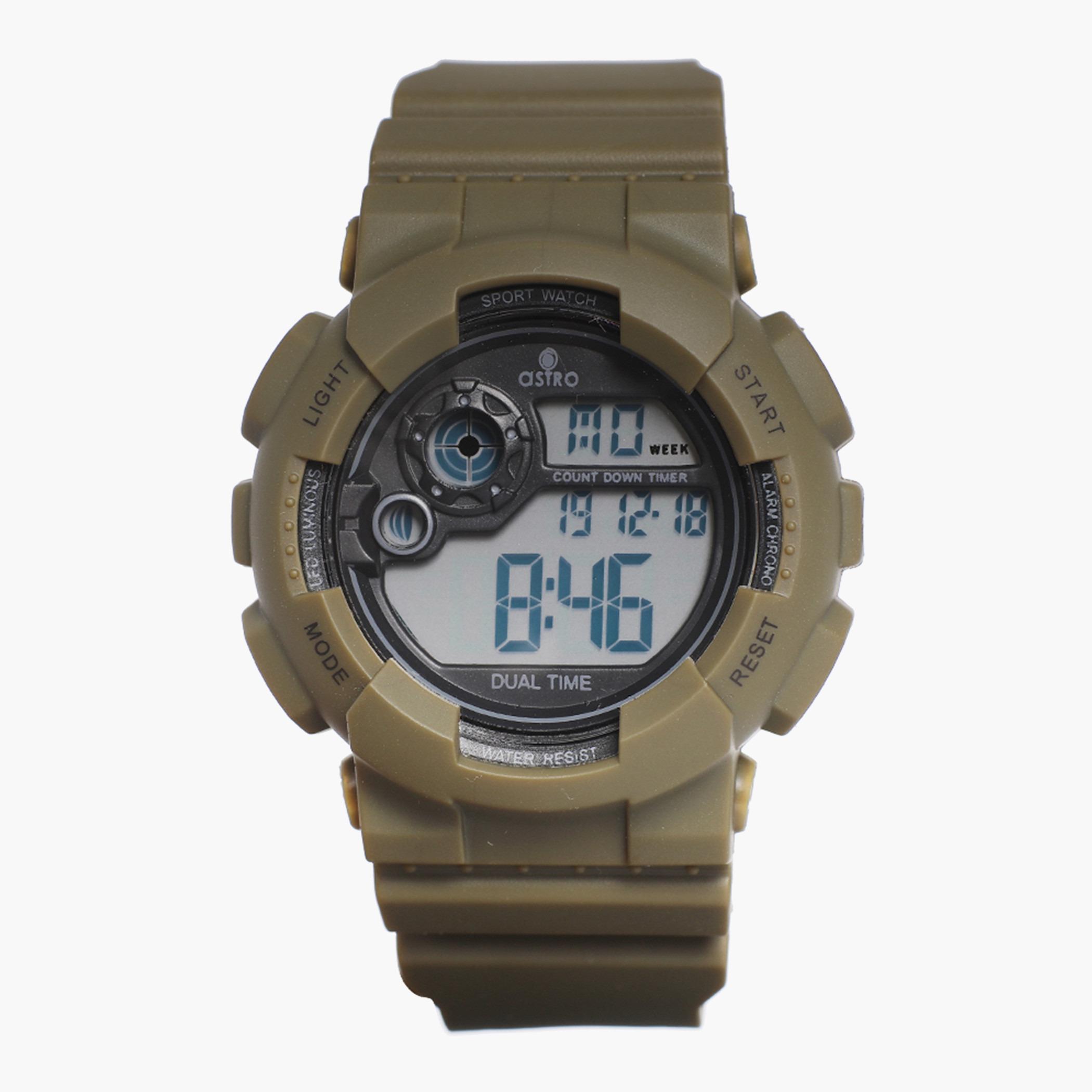 A21902-PPHB- راقب حزام لدائن رقميّة أخضر للرجال أسترو-men-watchesandjewellery-watches-image-1