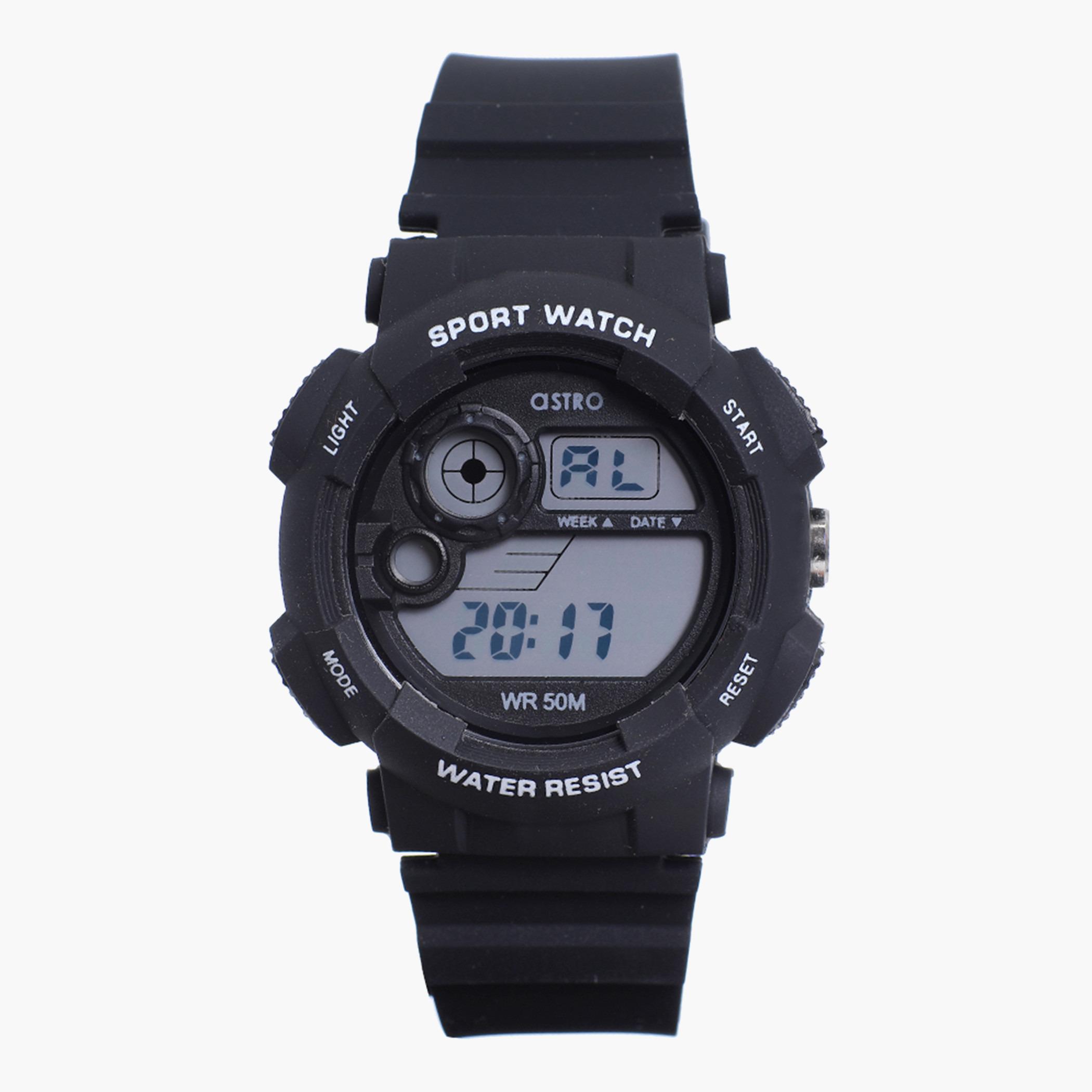 A21903-PPBB- راقب حزام سيليكون رقميّة أسود للرجال أسترو-men-watchesandjewellery-watches-image-1
