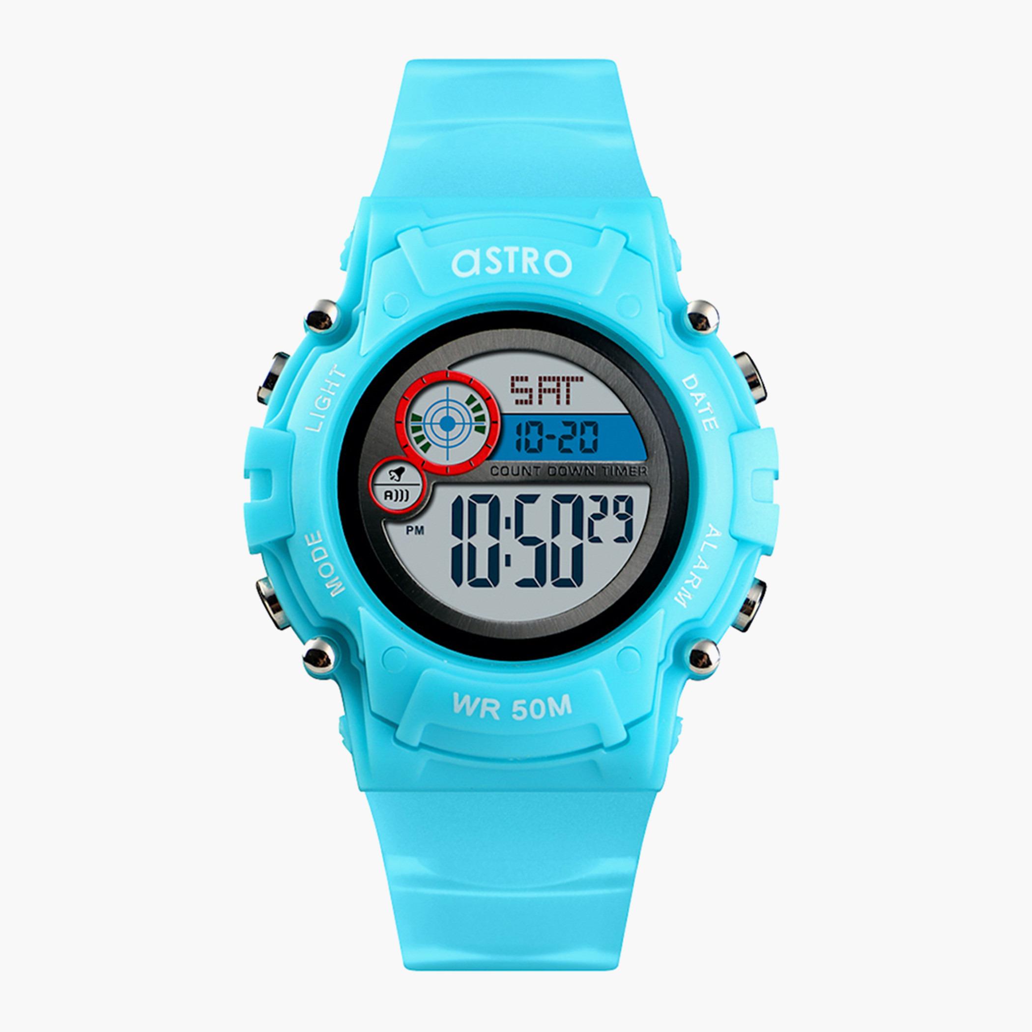 Astro Kids Turquoise Digital Plastic Strap Watch - A9921-PPLB-boys-accessories-watches-image-1