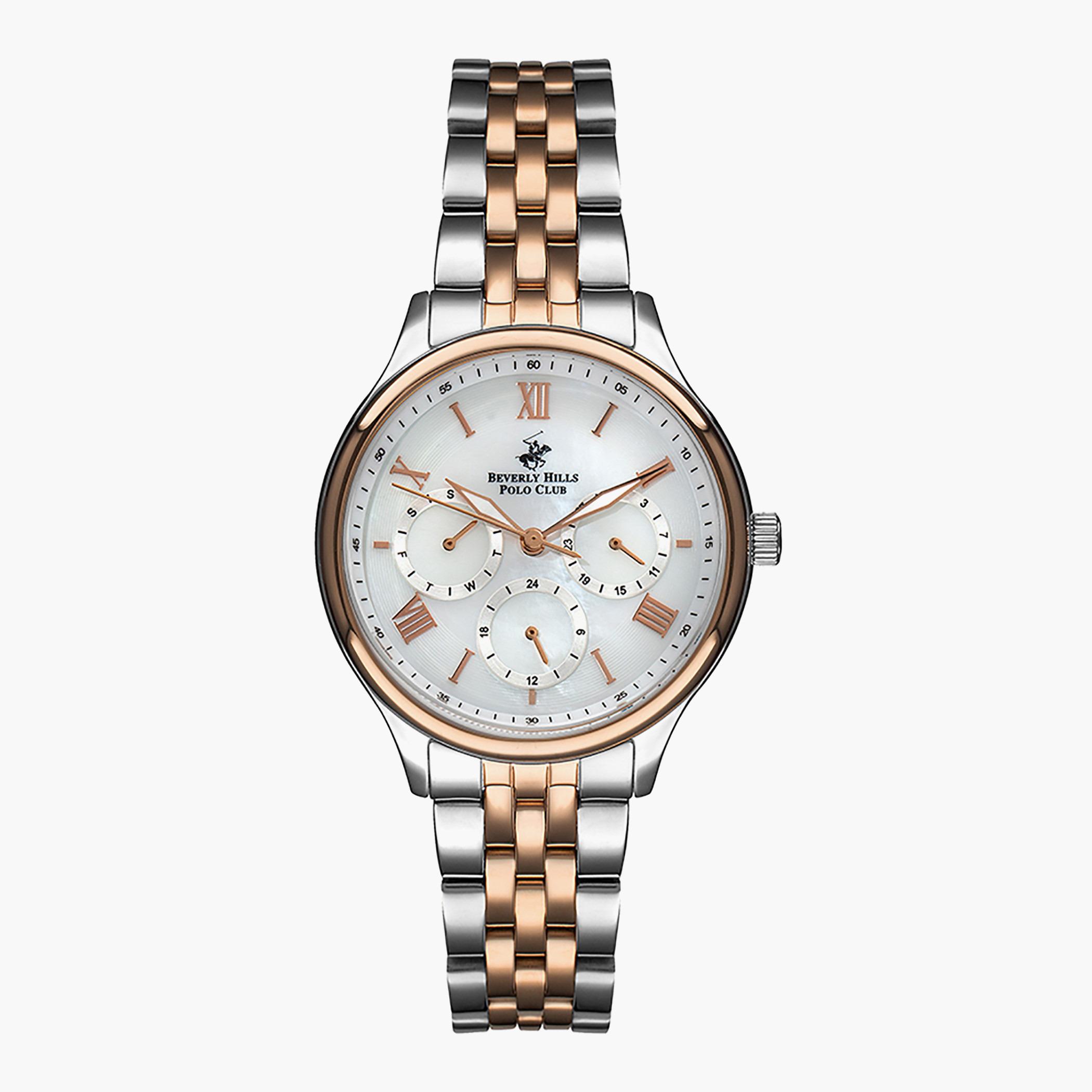 BP3090C.530- راقب حزام معدن تناظرية فضة للنساء بيفرلي هيلز بولو كلوب-women-watchesandjewellery-watches-image-1