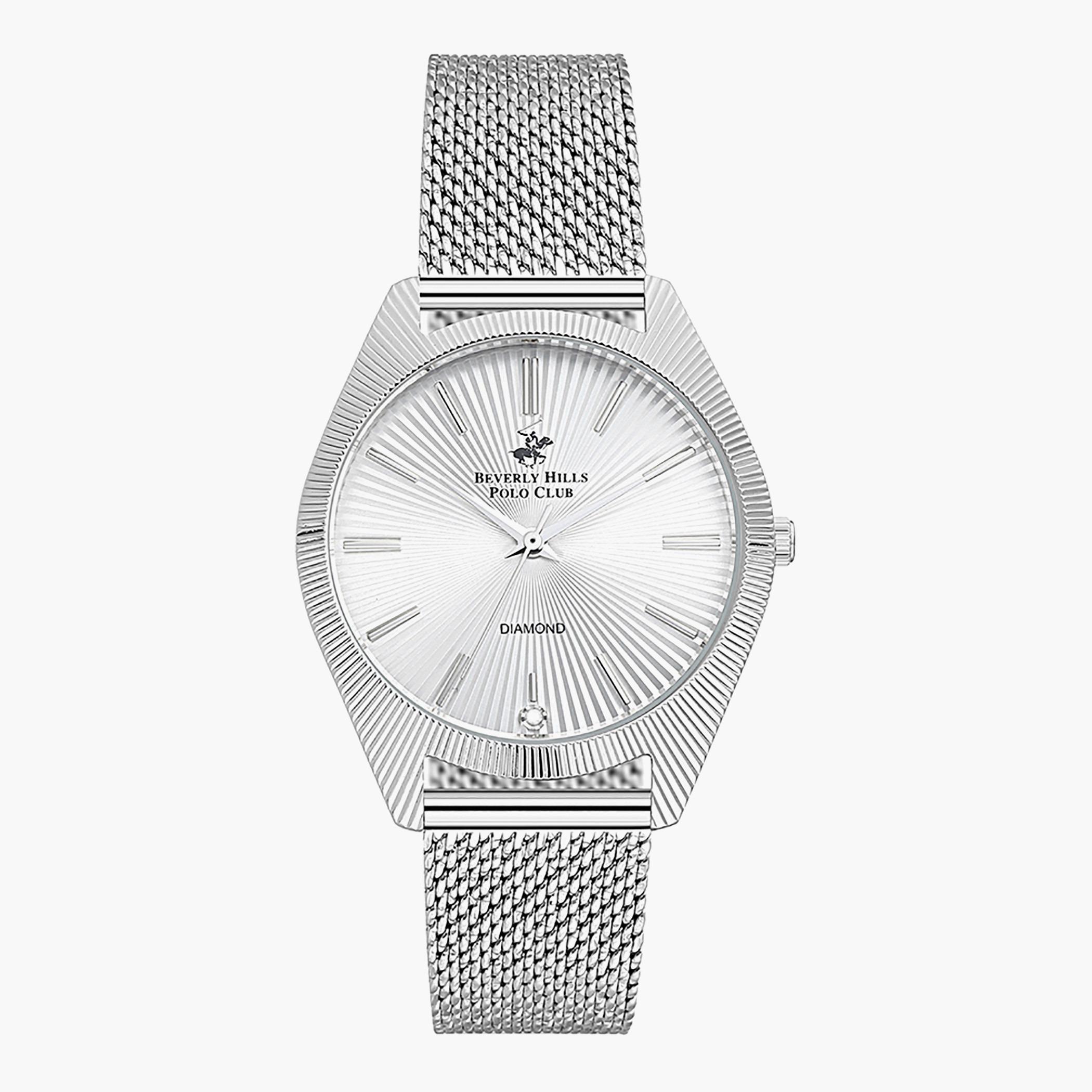 Beverly Hills Polo Club Women Silver Analog Stainless Steel Strap Watch - BP3091X.330-women-watchesandjewellery-watches-image-1