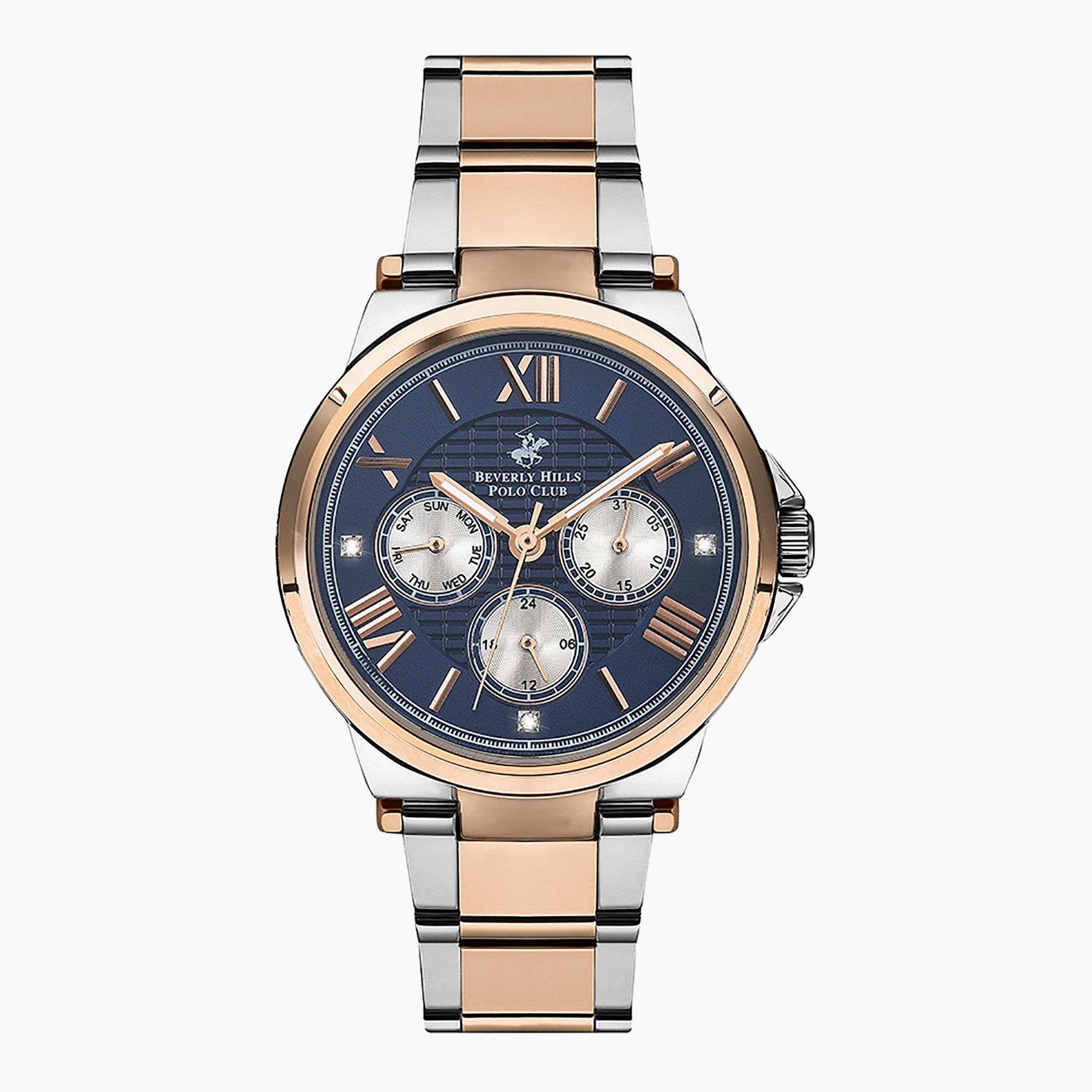 BP3124C.590- راقب حزام ستانليس ستيل تناظرية فضة للنساء بيفرلي هيلز بولو كلوب-women-watchesandjewellery-watches-image-1