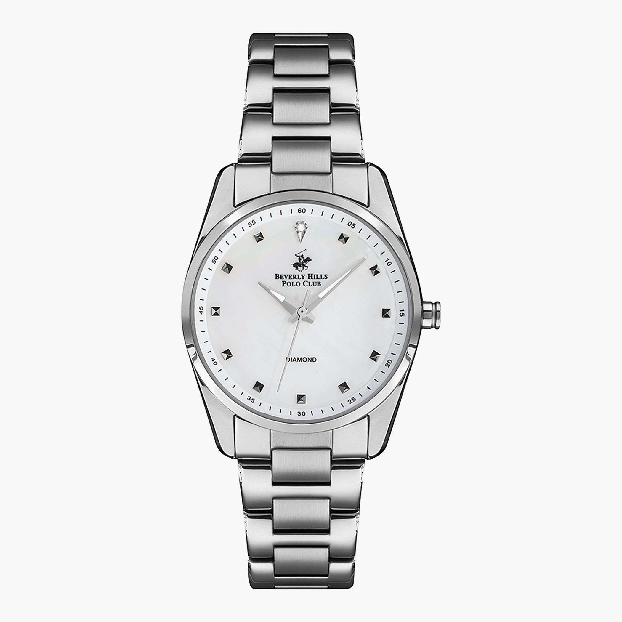 BP3159C.330- راقب حزام معدن تناظرية بني للنساء بيفرلي هيلز بولو كلوب-women-watchesandjewellery-watches-image-1