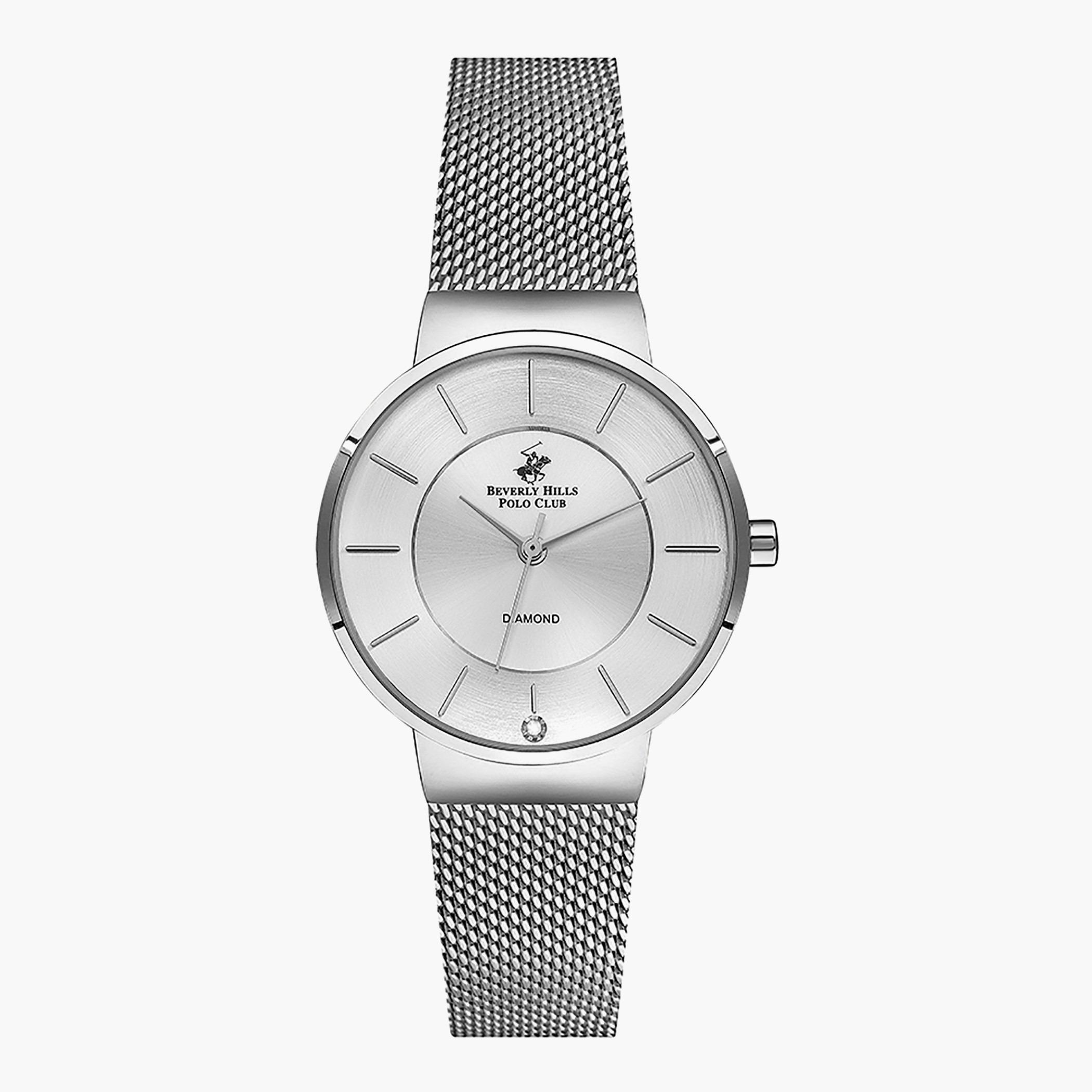 Beverly Hills Polo Club Women Silver Analog Stainless Steel Strap Watch - BP3186X.330-women-watchesandjewellery-watches-image-1