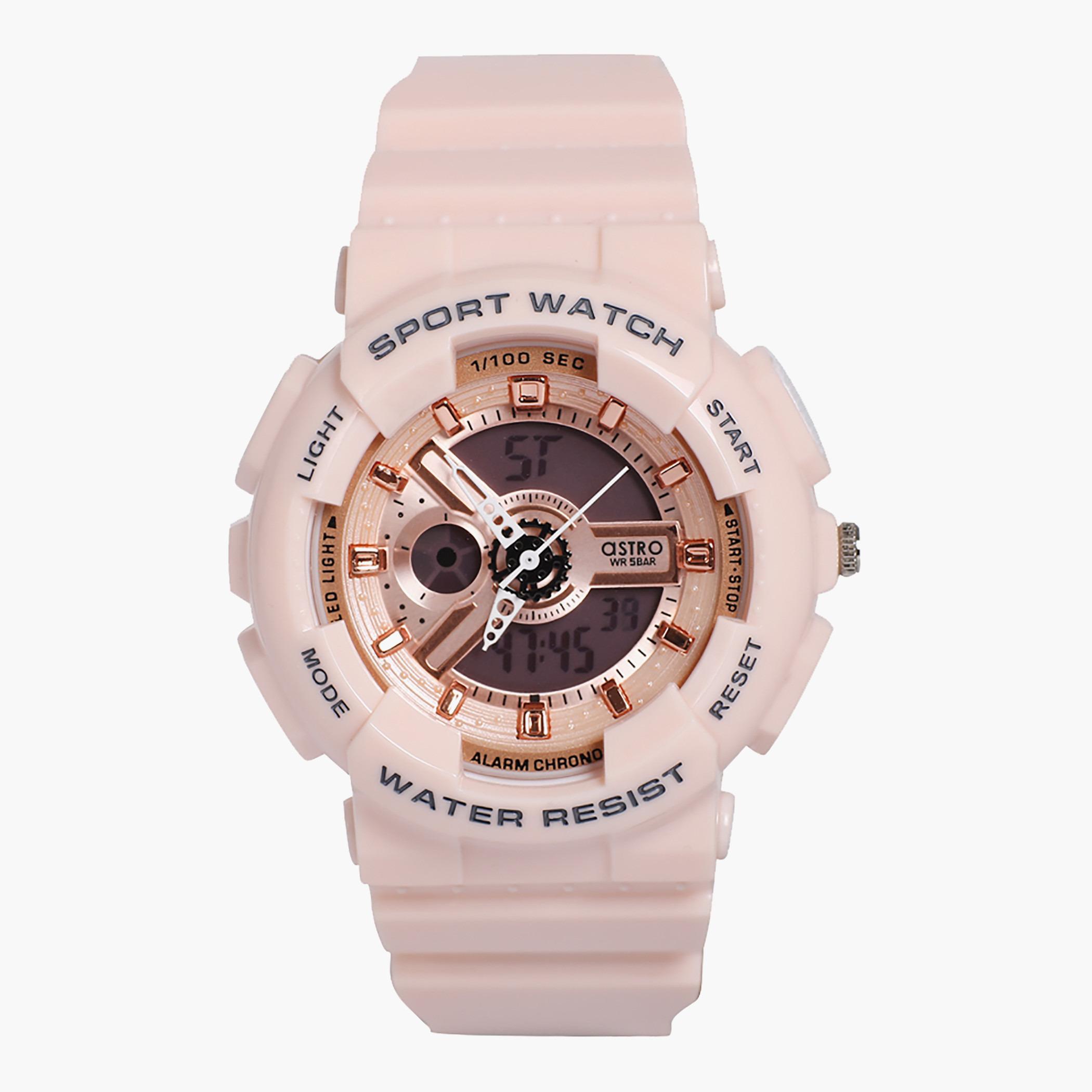 A21805-PPFF- راقب حزام لدائن تناظرية/ رقمية لون القرنفل للرجال أسترو-men-watchesandjewellery-watches-image-1