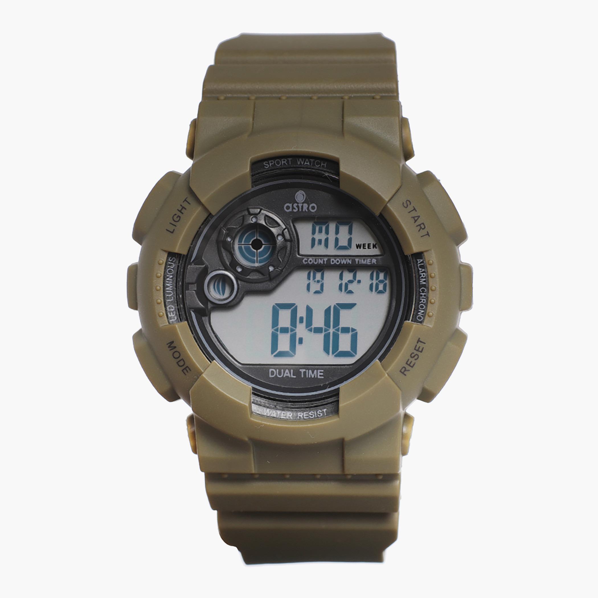 A21902-PPHB- راقب حزام لدائن رقميّة أخضر للرجال أسترو-men-watchesandjewellery-watches-image-1