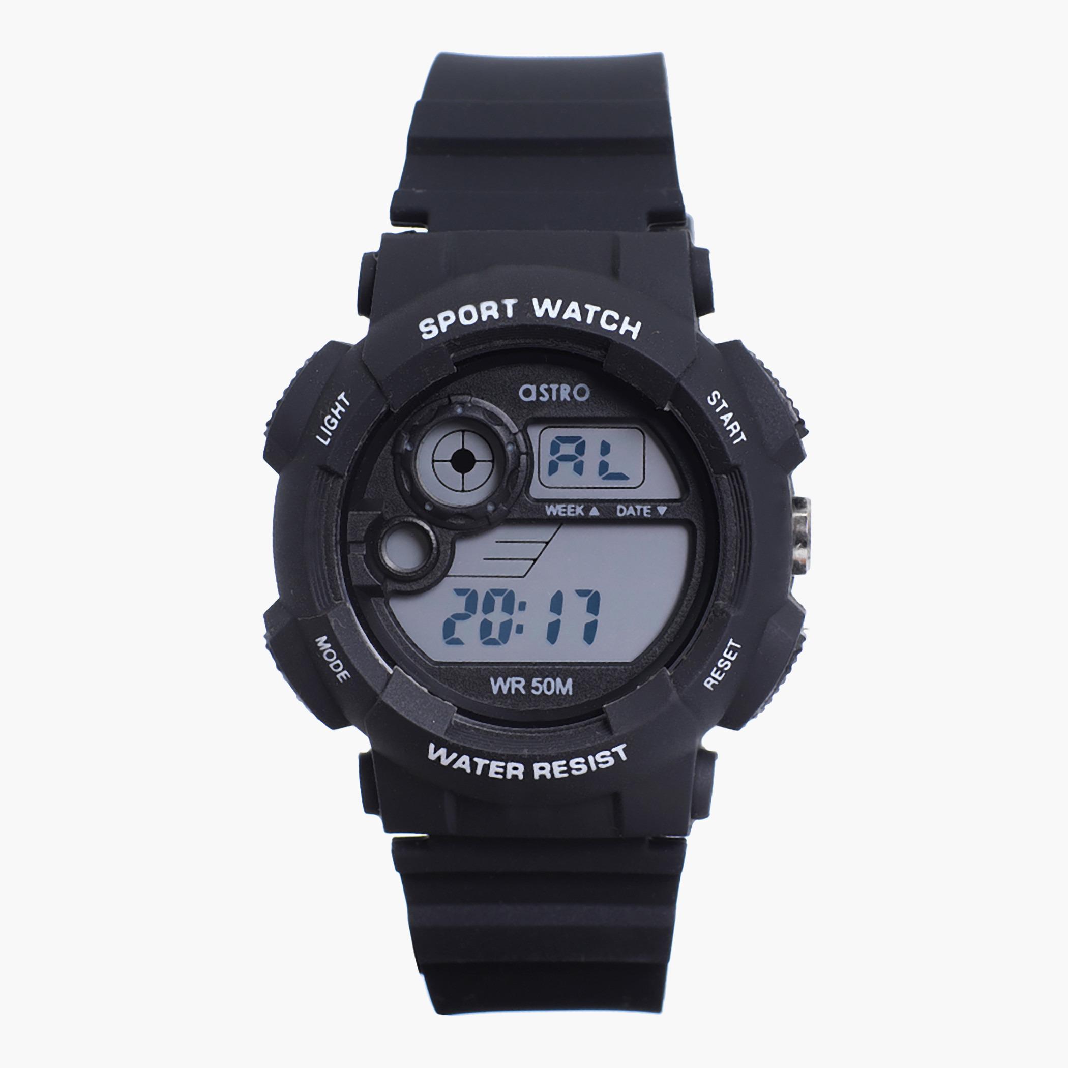 A21903-PPBB- راقب حزام سيليكون رقميّة أسود للرجال أسترو-men-watchesandjewellery-watches-image-1