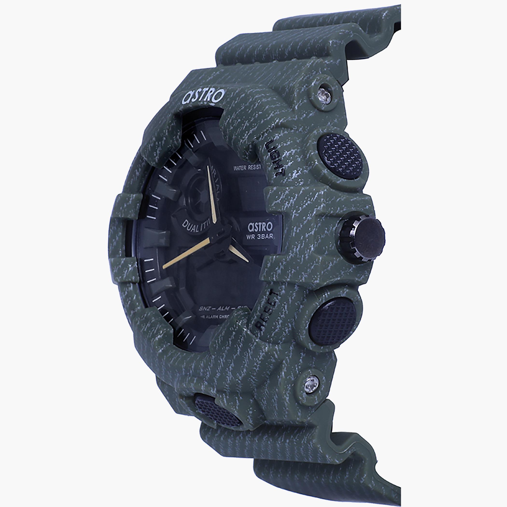A20806-ARMYGREEN- راقب حزام لدائن تناظرية/ رقمية أخضر للرجال أسترو-men-watchesandjewellery-watches-image-2