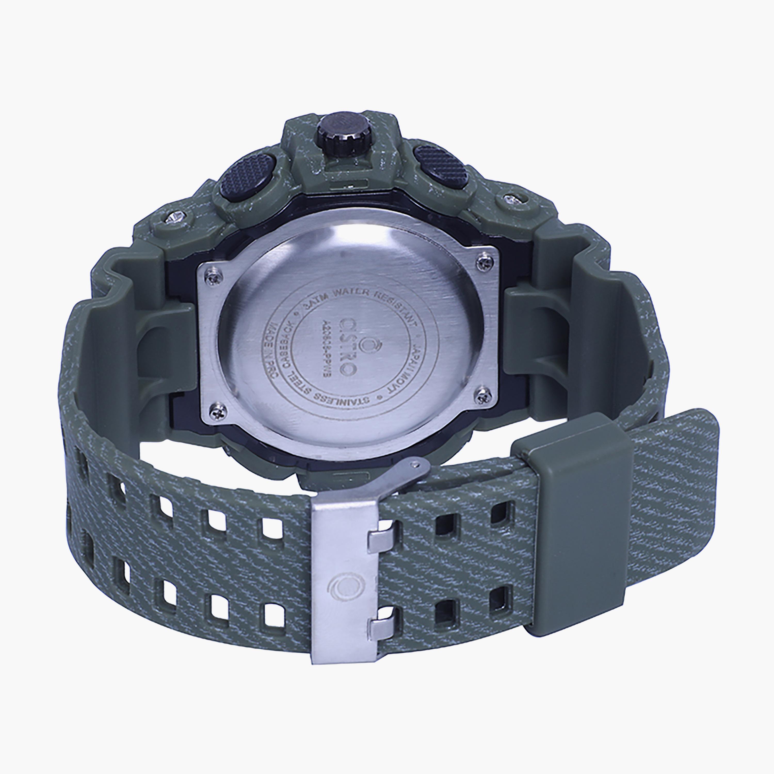 A20806-ARMYGREEN- راقب حزام لدائن تناظرية/ رقمية أخضر للرجال أسترو-men-watchesandjewellery-watches-image-3