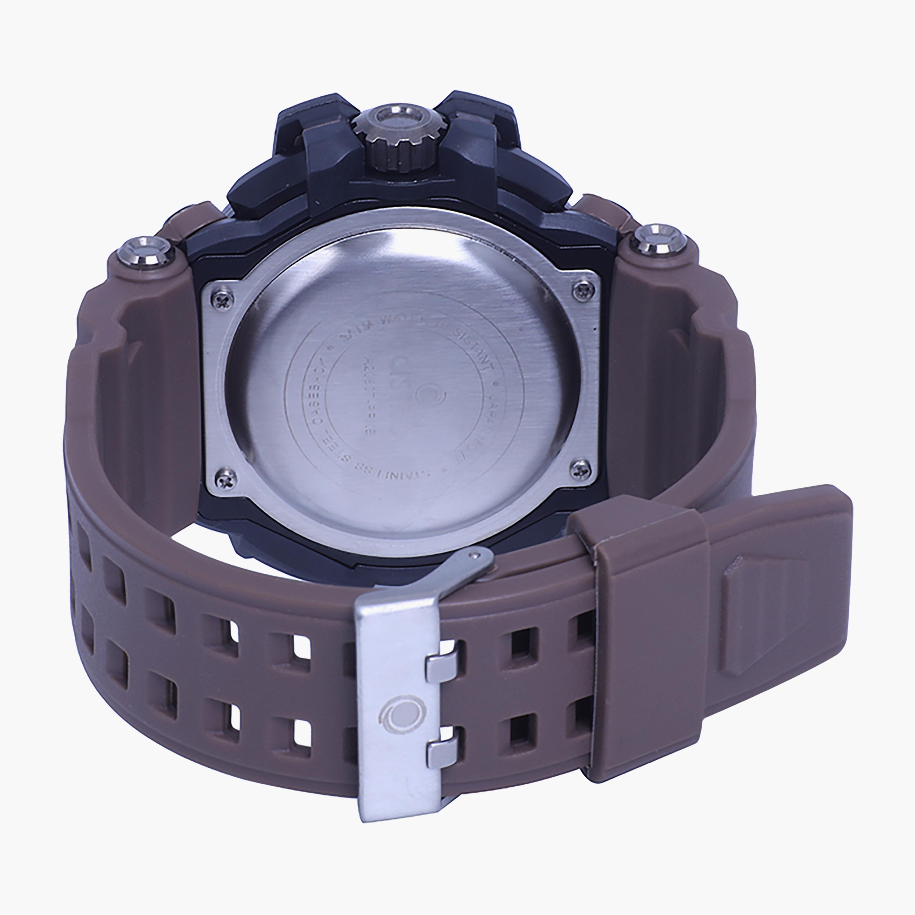 A20807-COFFEE- راقب حزام لدائن تناظرية/ رقمية بنى للرجال أسترو-men-watchesandjewellery-watches-image-3