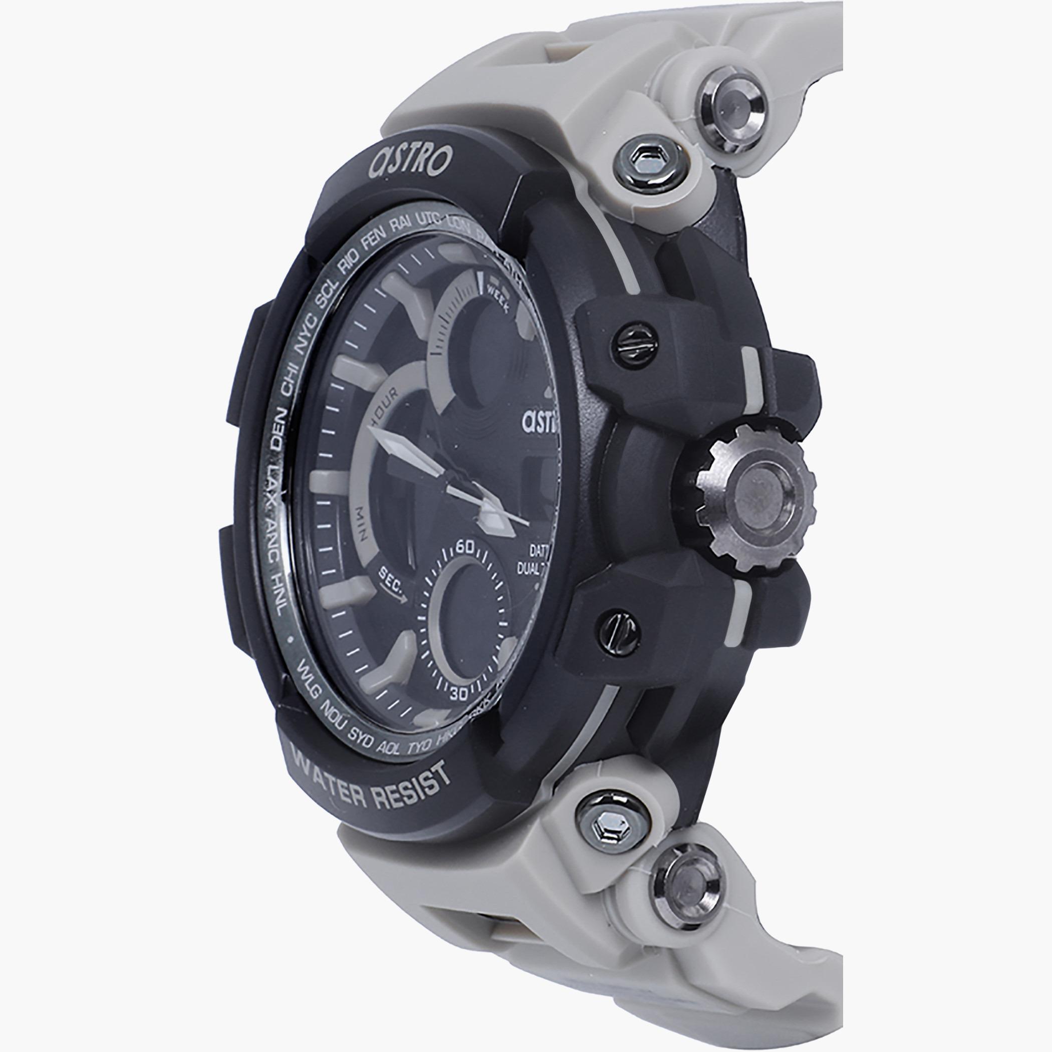 Astro Men Khaki Analog/Digital Plastic Strap Watch - A20807-KHAKI-men-watchesandjewellery-watches-image-2
