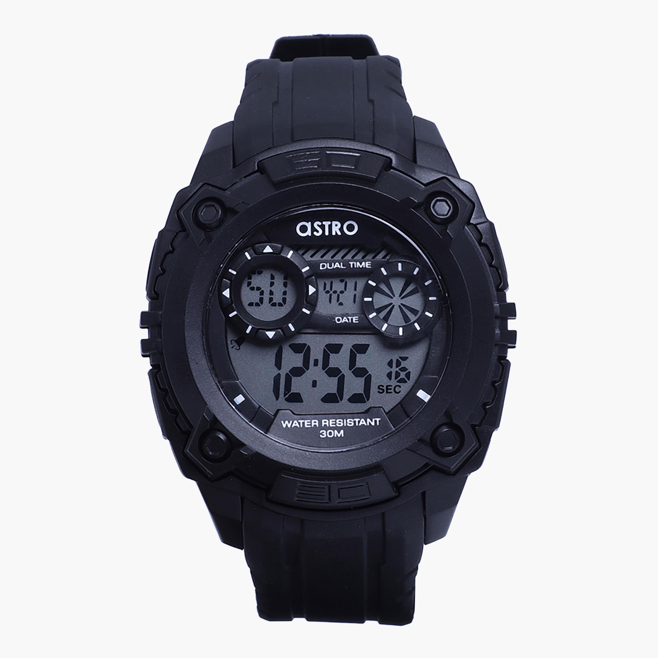Astro Men Black Digital Plastic Strap Watch - A20909-BLACK-men-watchesandjewellery-watches-image-1