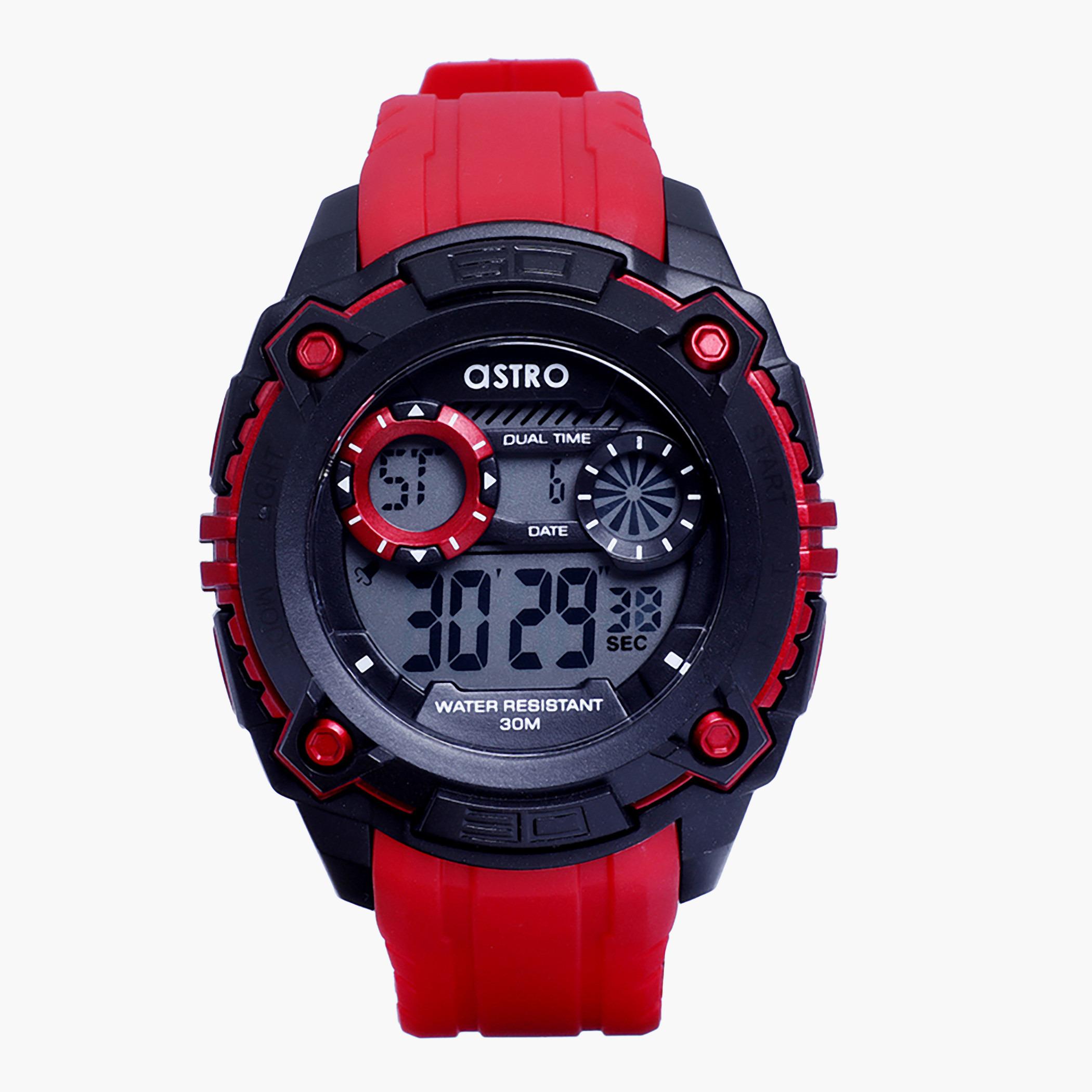 Astro Men Red Digital Plastic Strap Watch - A20909-RED-men-watchesandjewellery-watches-image-1