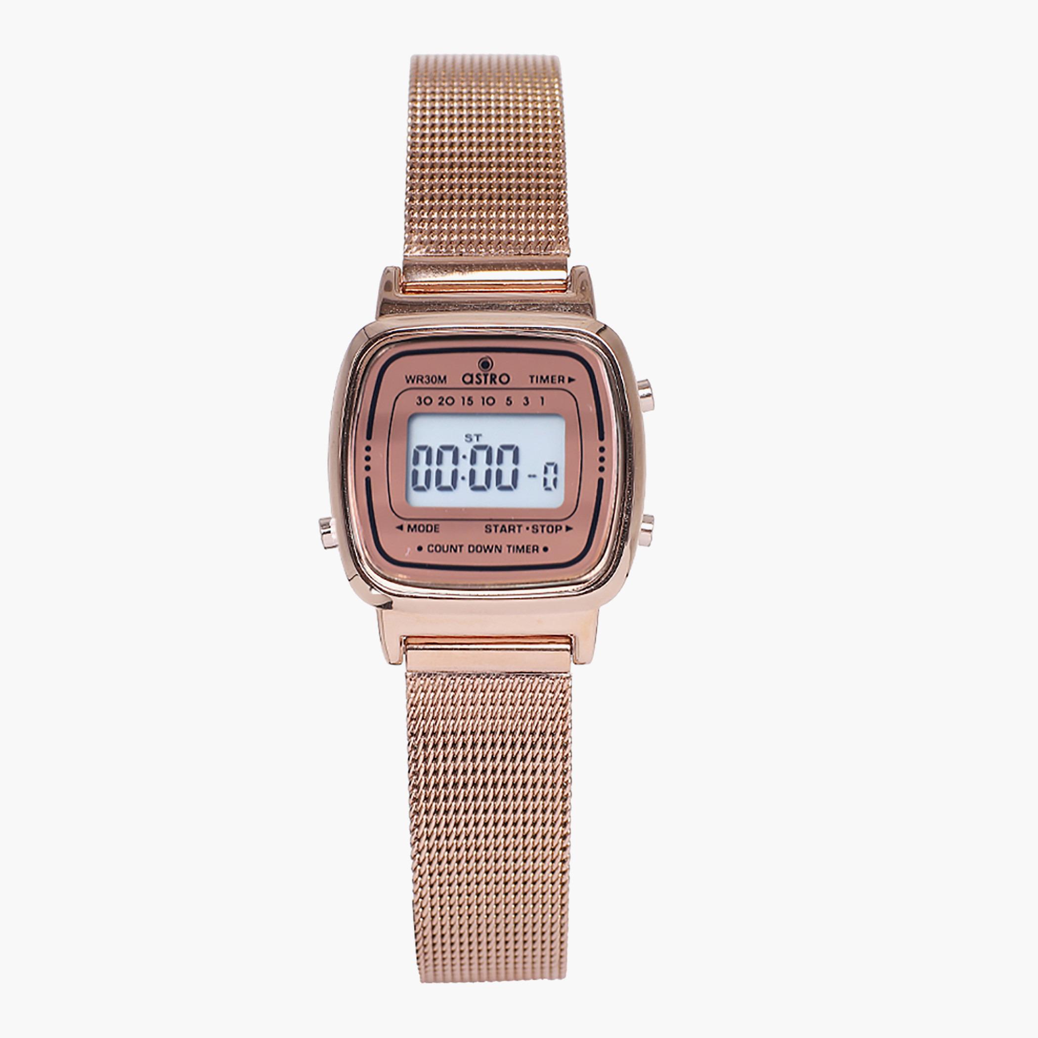 A21704-RBKK- راقب حزام شبكة رقميّة ذهبي وردي أطفال أسترو-boys-accessories-watches-image-1