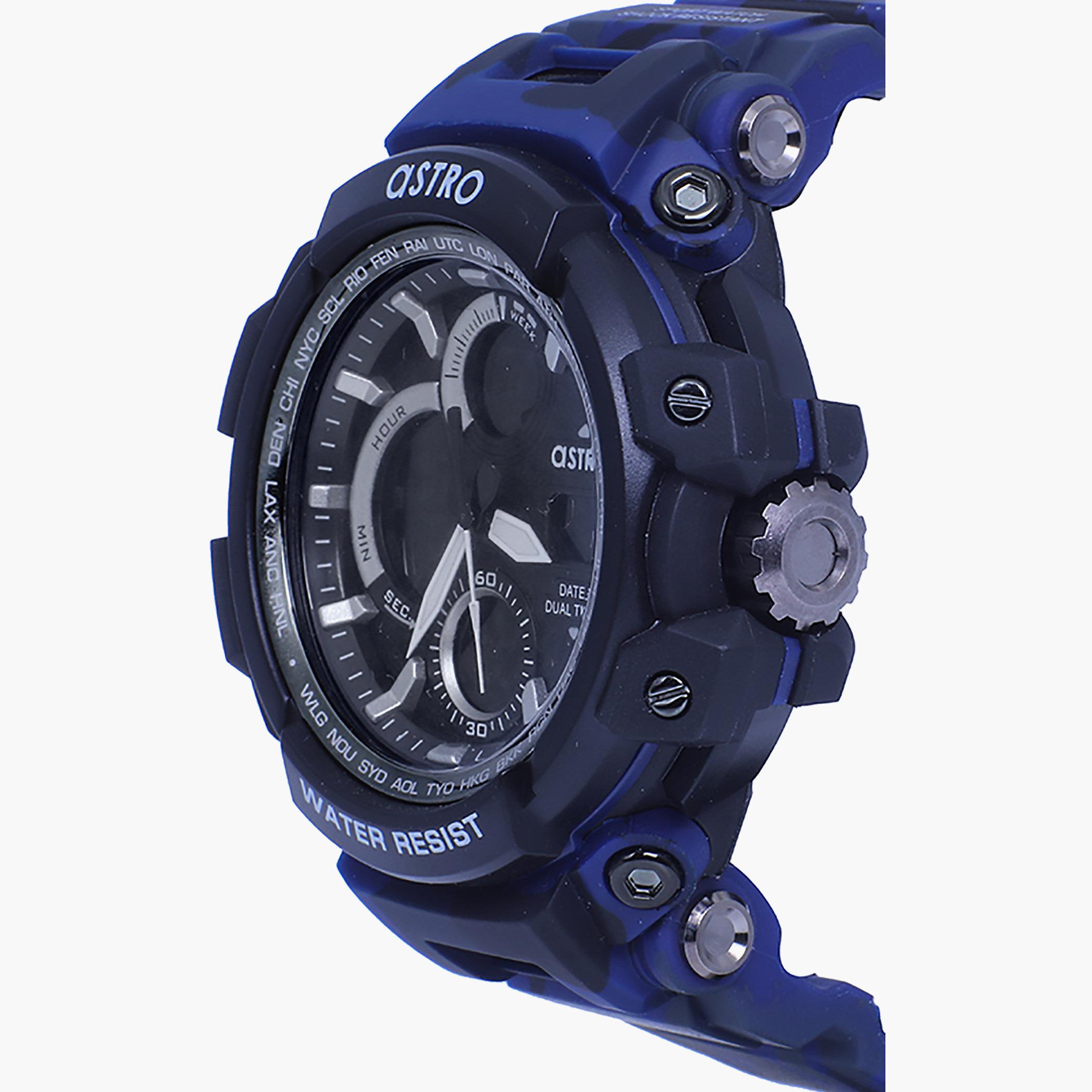 A9818-BLUE- راقب حزام لدائن تناظرية/ رقمية متعدد الألوان للرجال أسترو-men-watchesandjewellery-watches-image-2