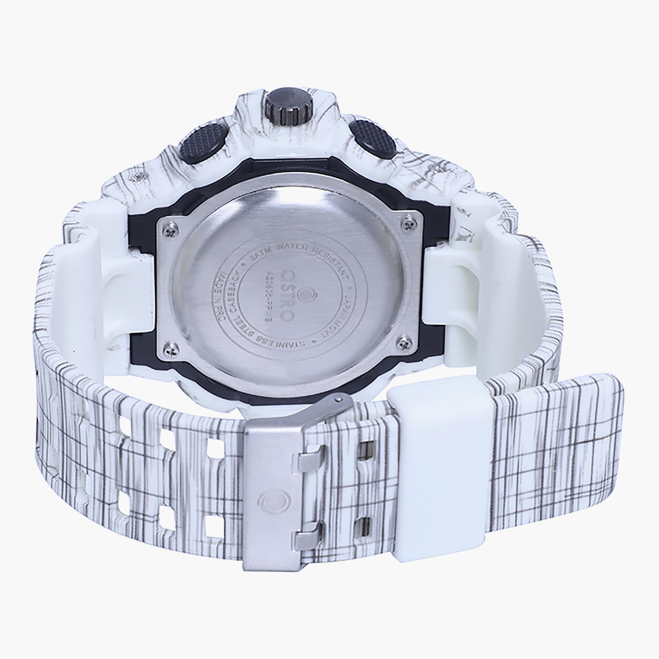 A20806-WHITE- راقب حزام لدائن تناظرية/ رقمية أبيض للرجال أسترو-men-watchesandjewellery-watches-image-3
