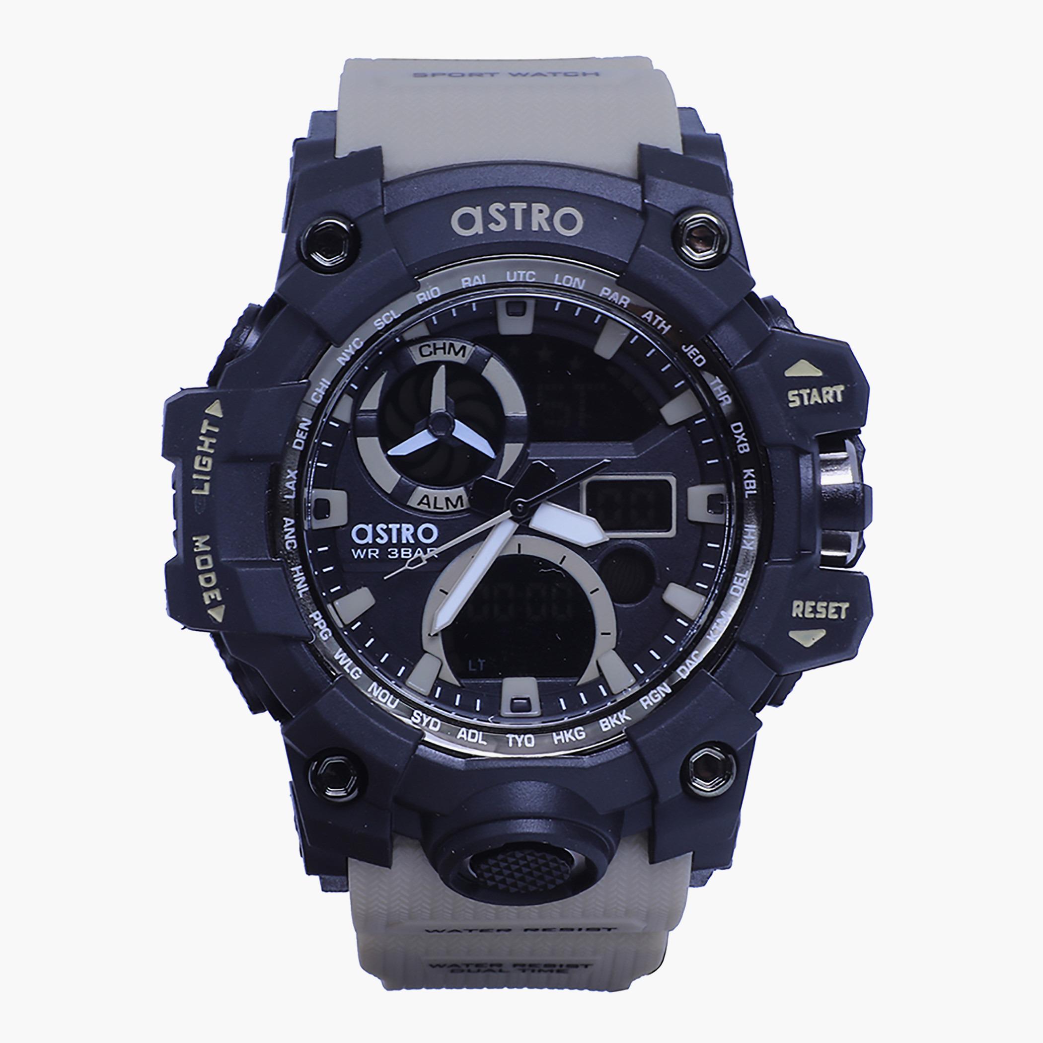 Astro Men Khaki Strap Analog-Digital Watch - A20808-KHAKI-men-watchesandjewellery-watches-image-1