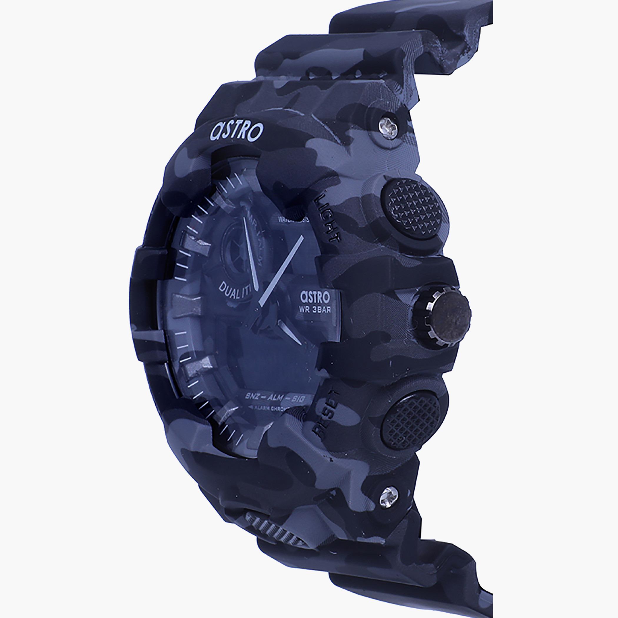 A20806-CAMOGREY- راقب رجال حزام لدائن تناظرية/ رقمية متعدد الألوان للرجال أسترو-men-watchesandjewellery-watches-image-2