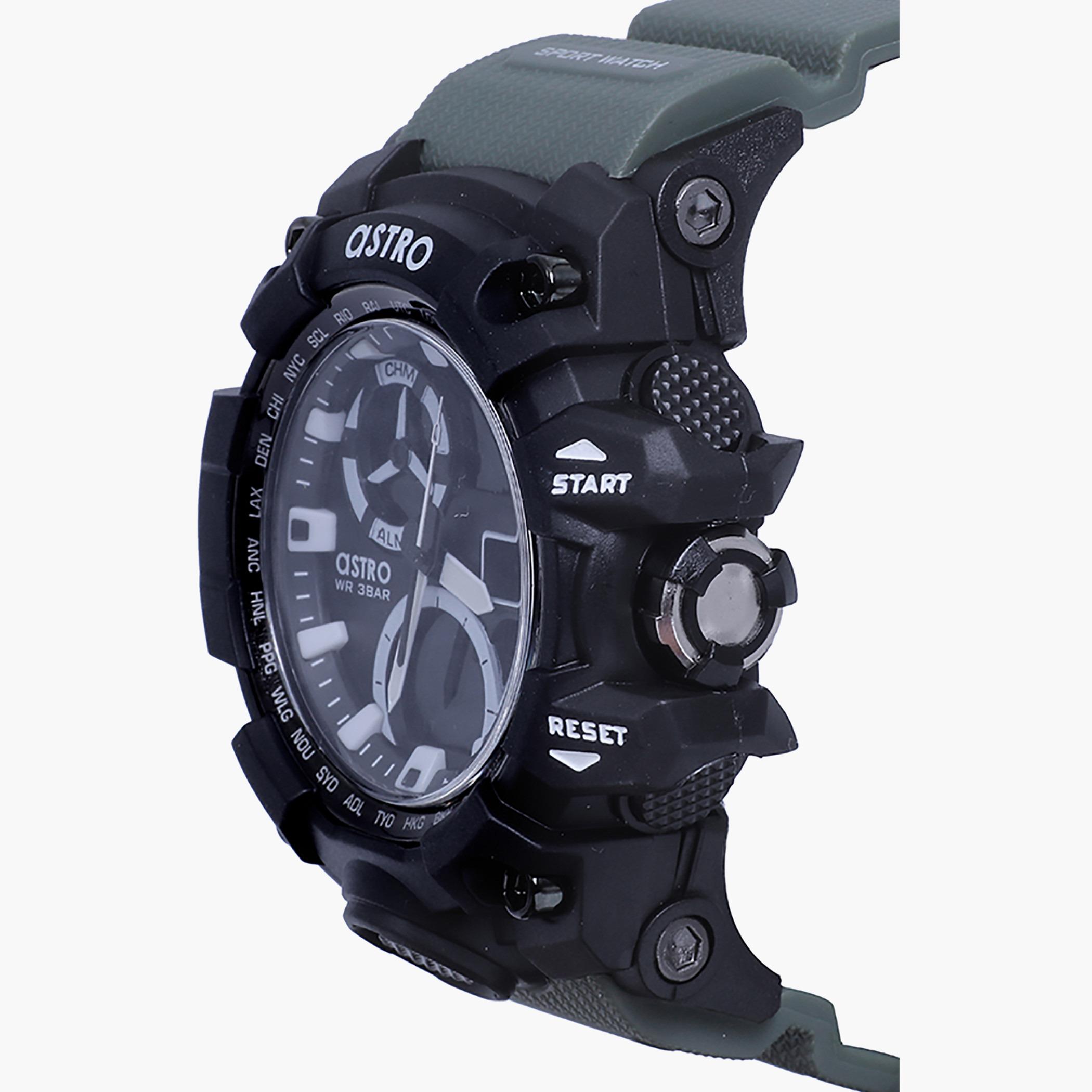 Astro Men Green Strap Analog-Digital Watch - A20808-ARMYGREEN-men-watchesandjewellery-watches-image-2